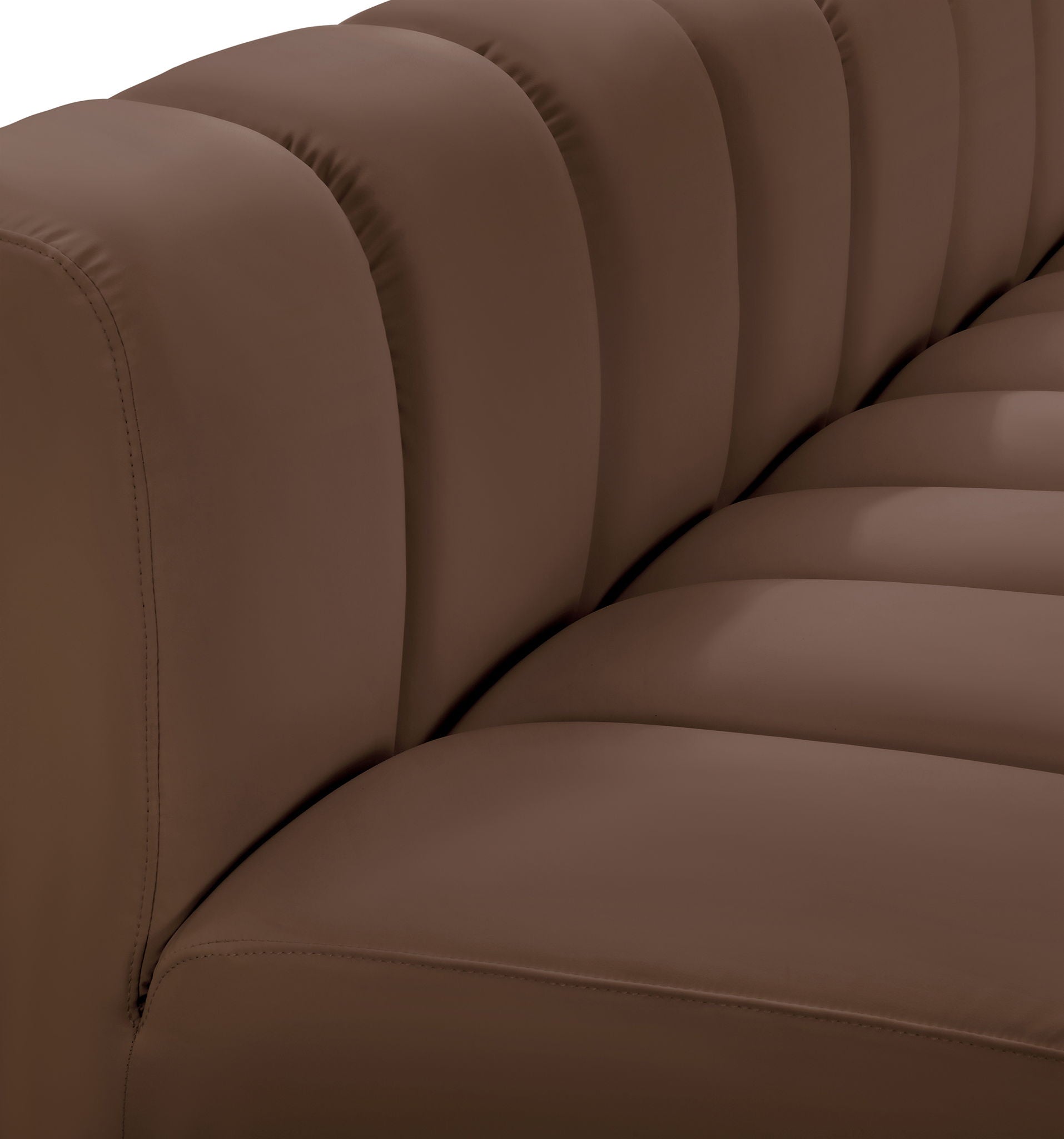 Arc - Faux Leather 5 Piece Modular Sofa