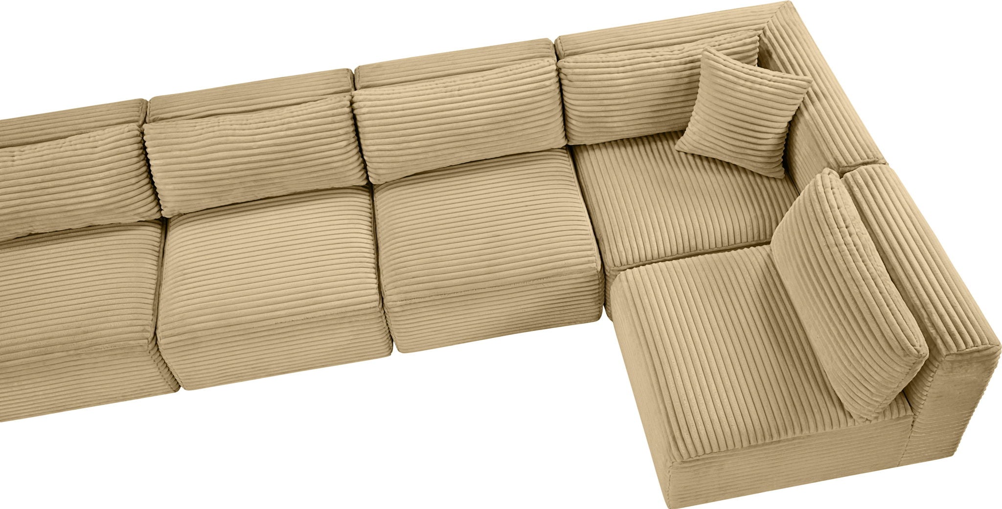 Shaggy - 5 Piece Modular Sectional