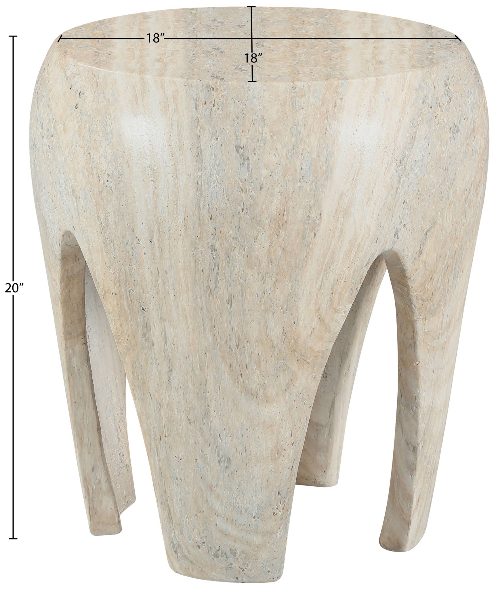 Moxie - Concrete And Fiberglass Indoor / Outdoor End Table