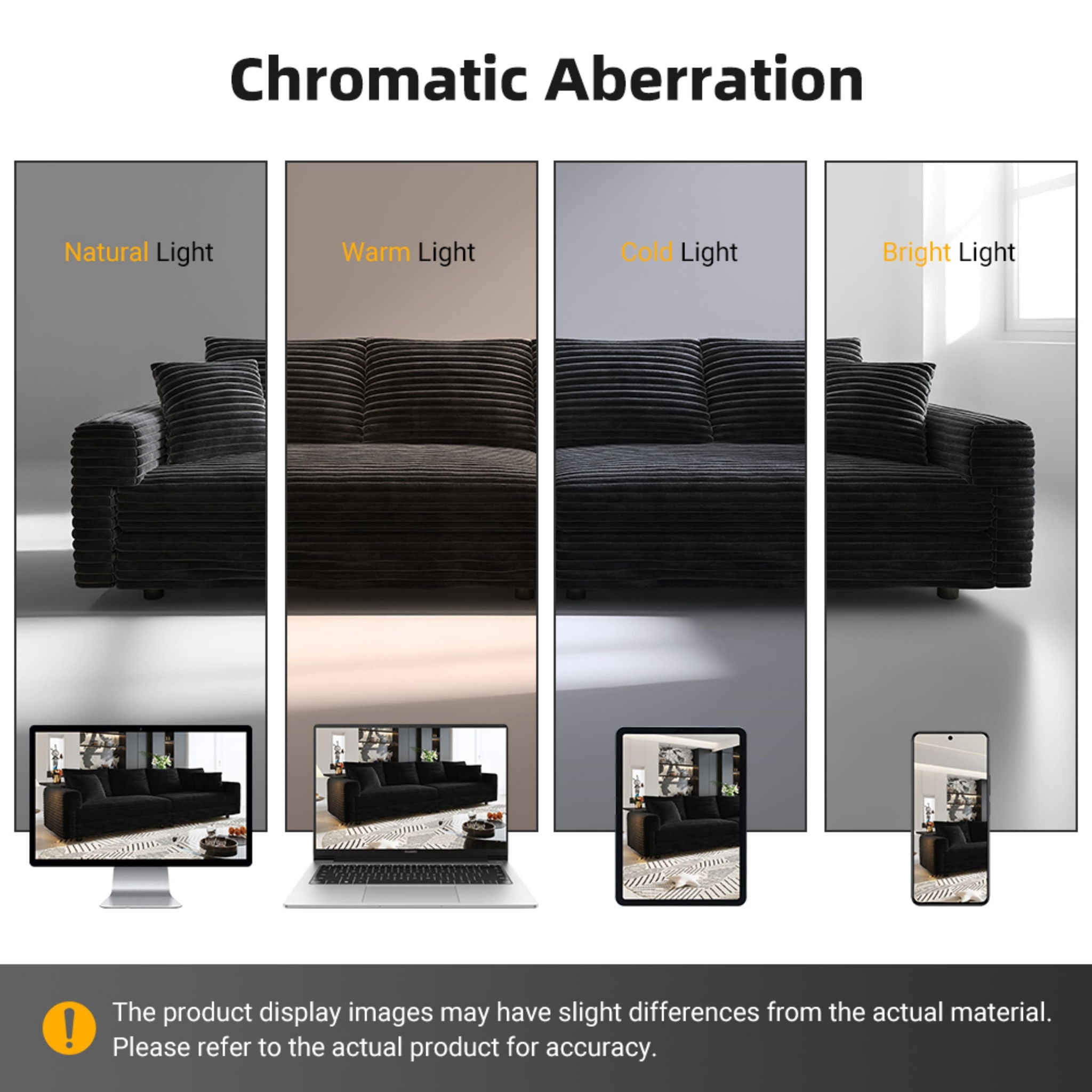 Convertible Deep Seat Sofa With Soft Pillows And Ottomans