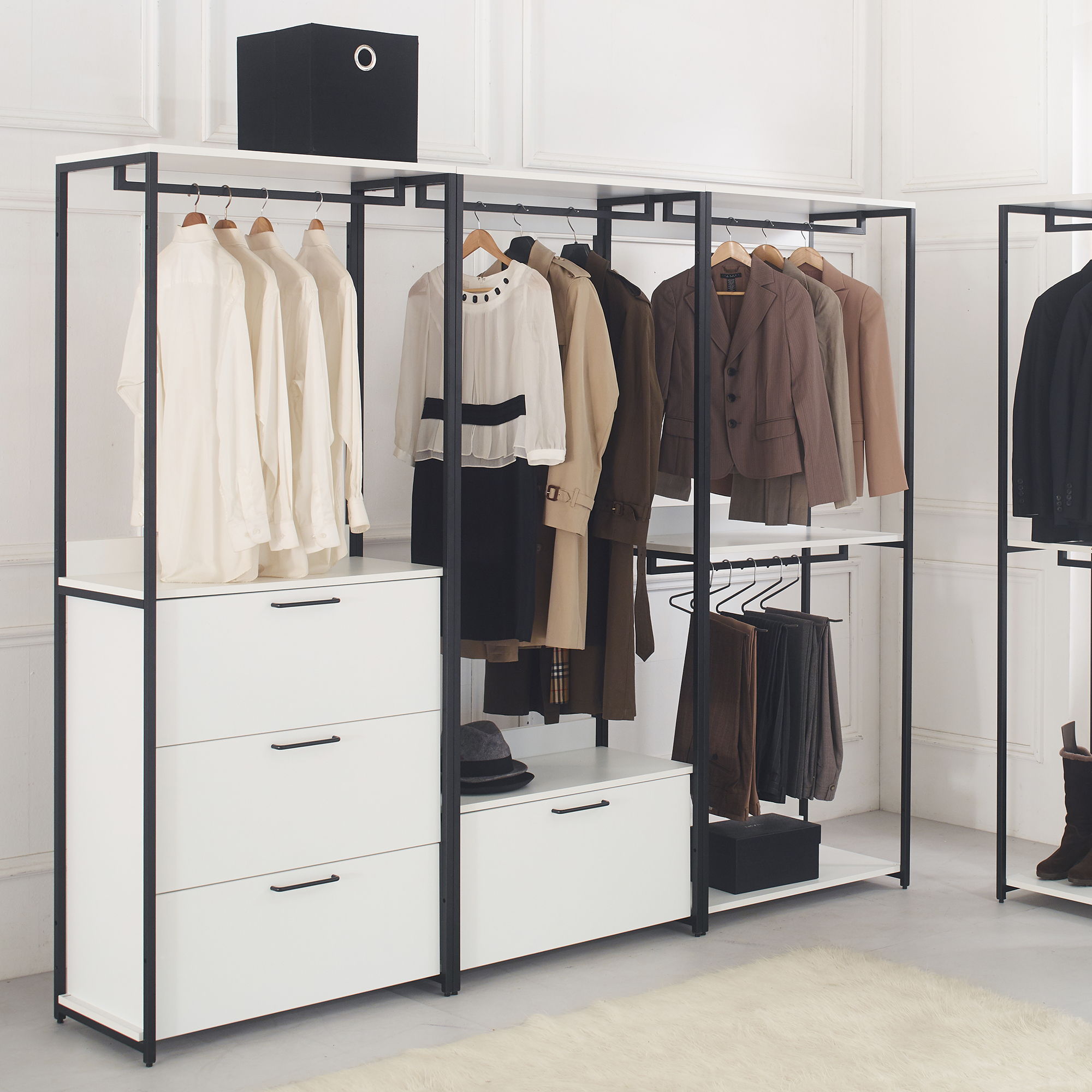 Fiona - Freestanding, Walk-In Closet System - White