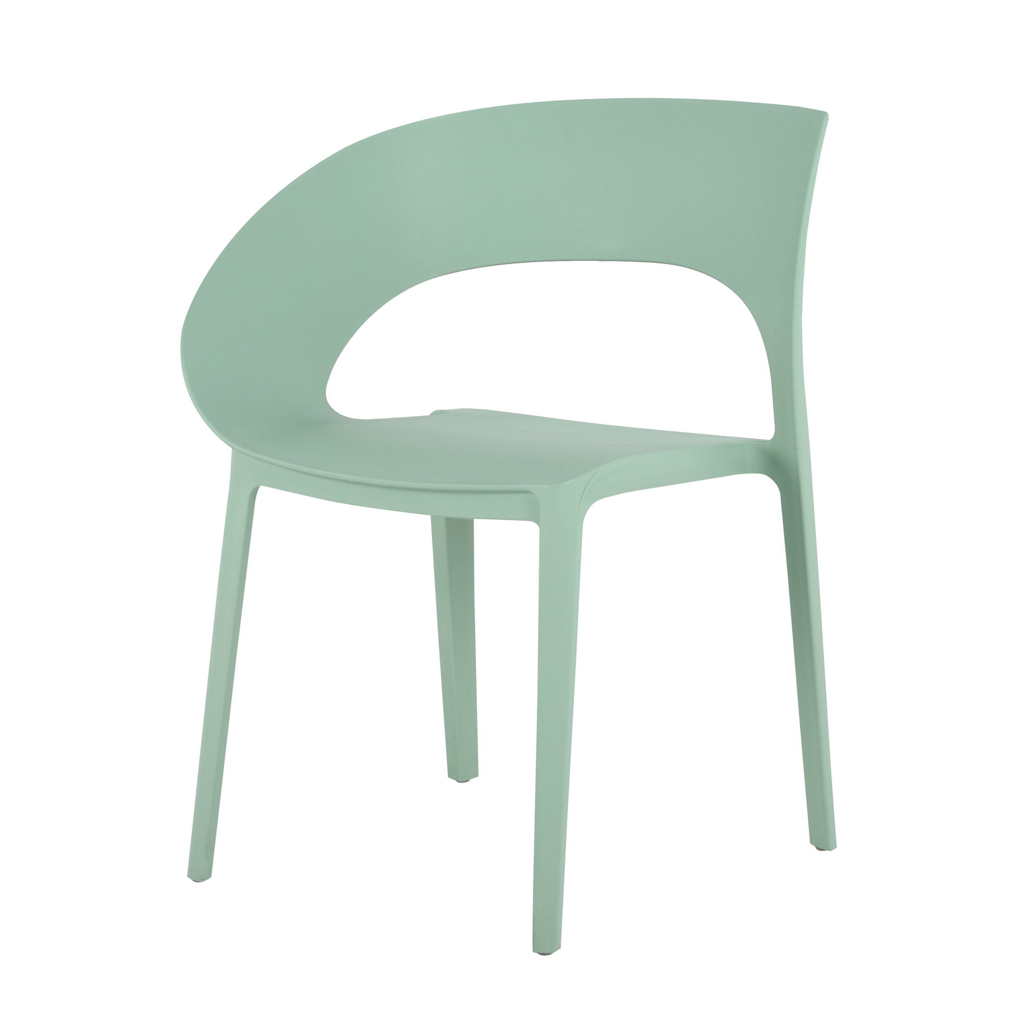 4 Piece Set Of Modern Designed Single Chairs With Long Table