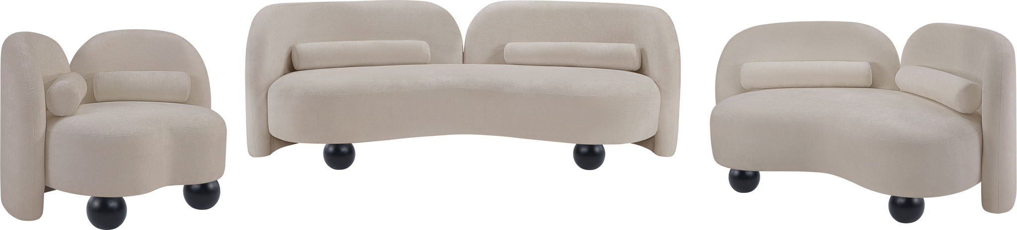Daphne - Chenille Loveseat