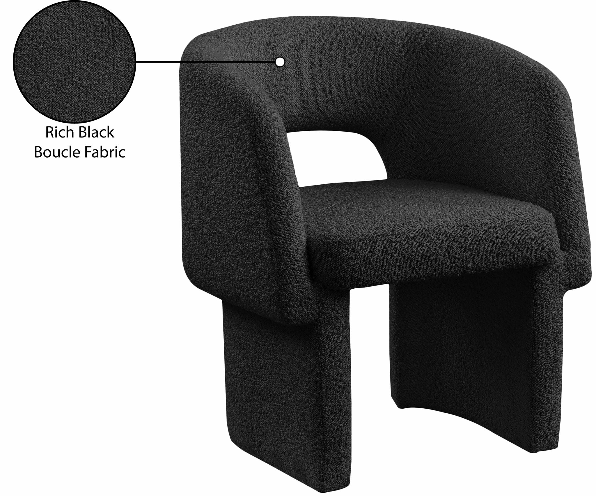 Emmet - Boucle Dining Chair / Accent Chair
