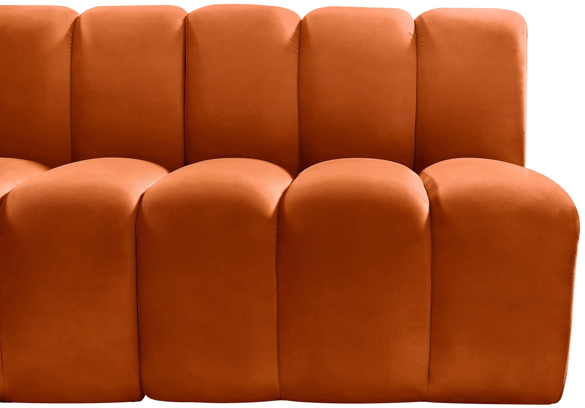 Arc - Velvet 7 Piece U-Shaped Modular Sofa