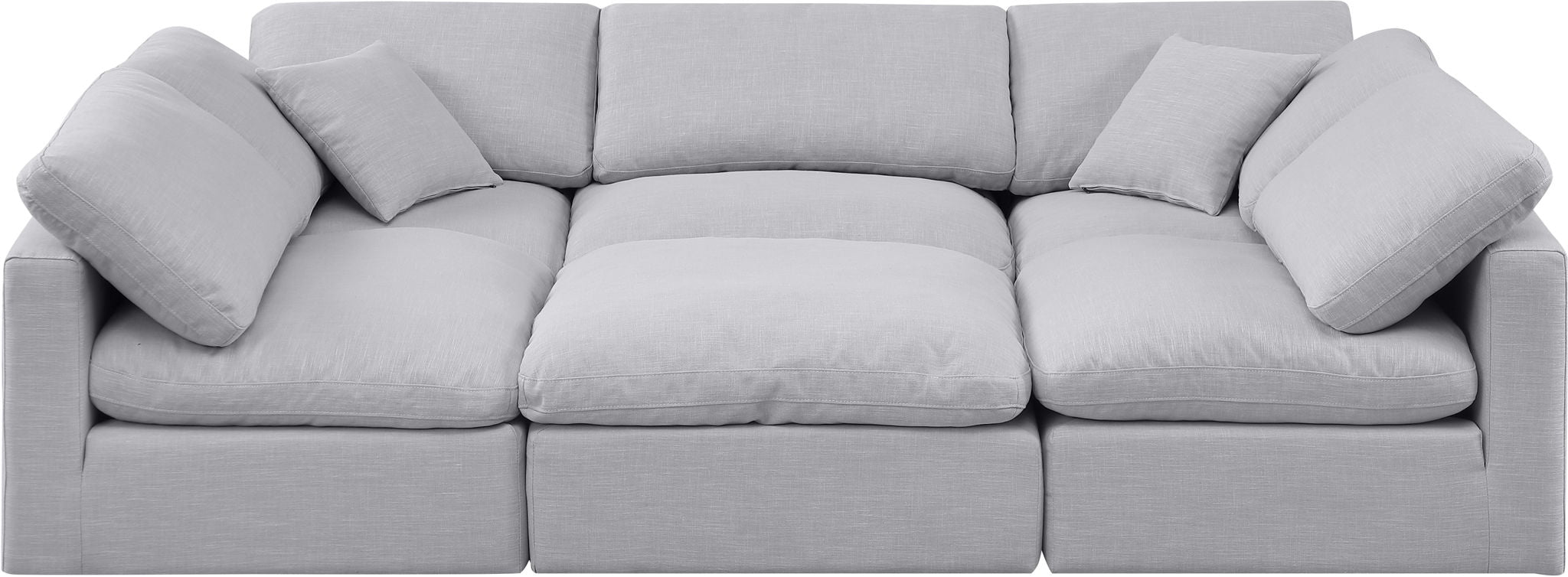 Indulge - Linen 6 Piece Modular Sectional