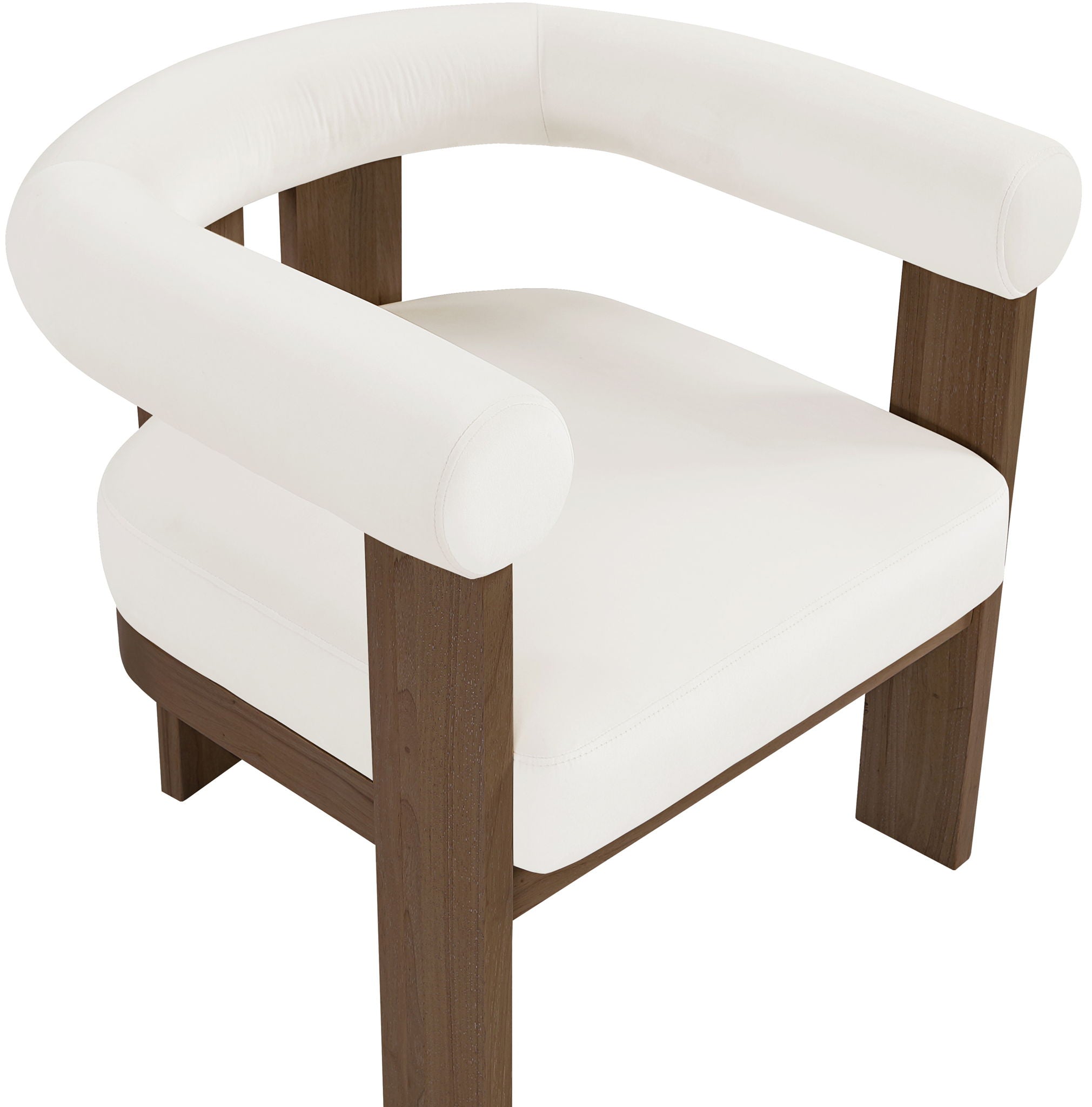 Arienzo - Performance Fabric Upholstered Accent Chair - Walnut Base