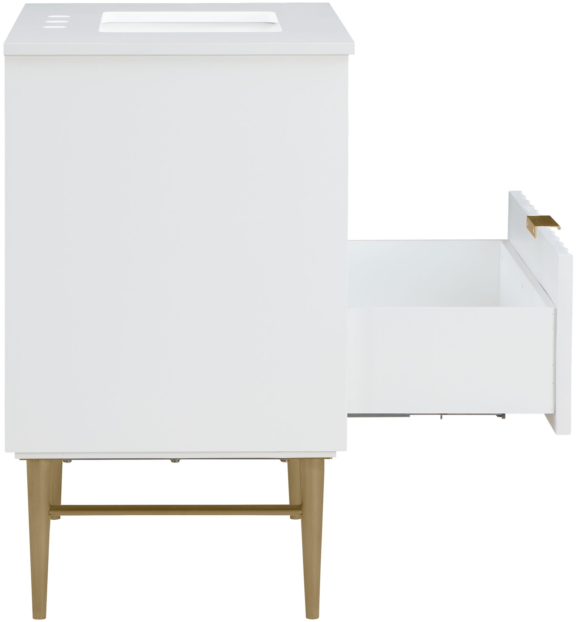 Modernist - Bathroom Vanity With Gold Legs