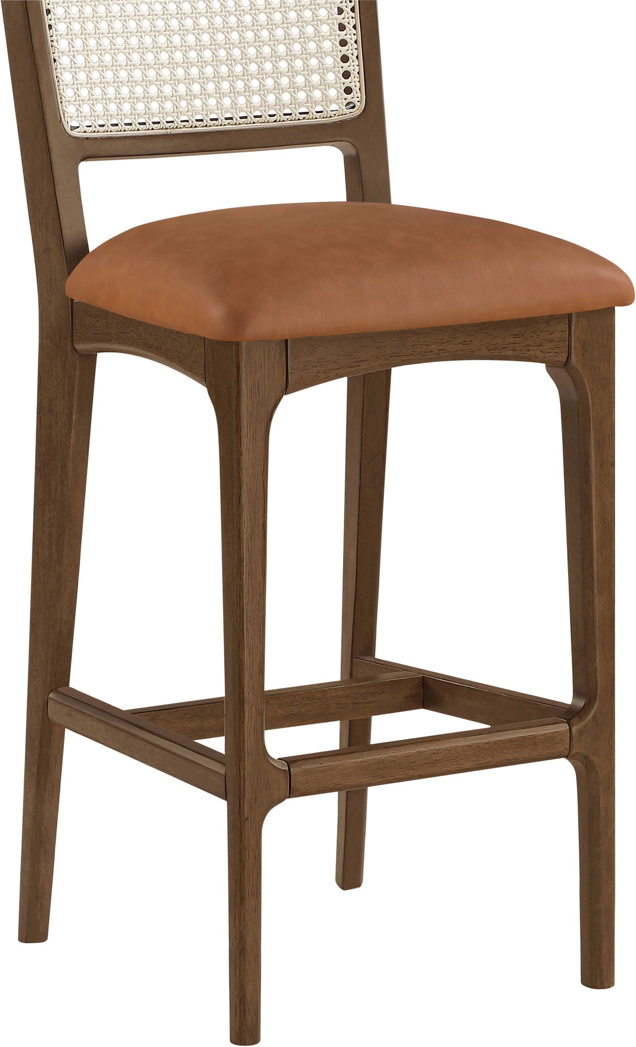 Atrium - Upholstered Bar Stool (Set of 2) - Brushed Brown Frame