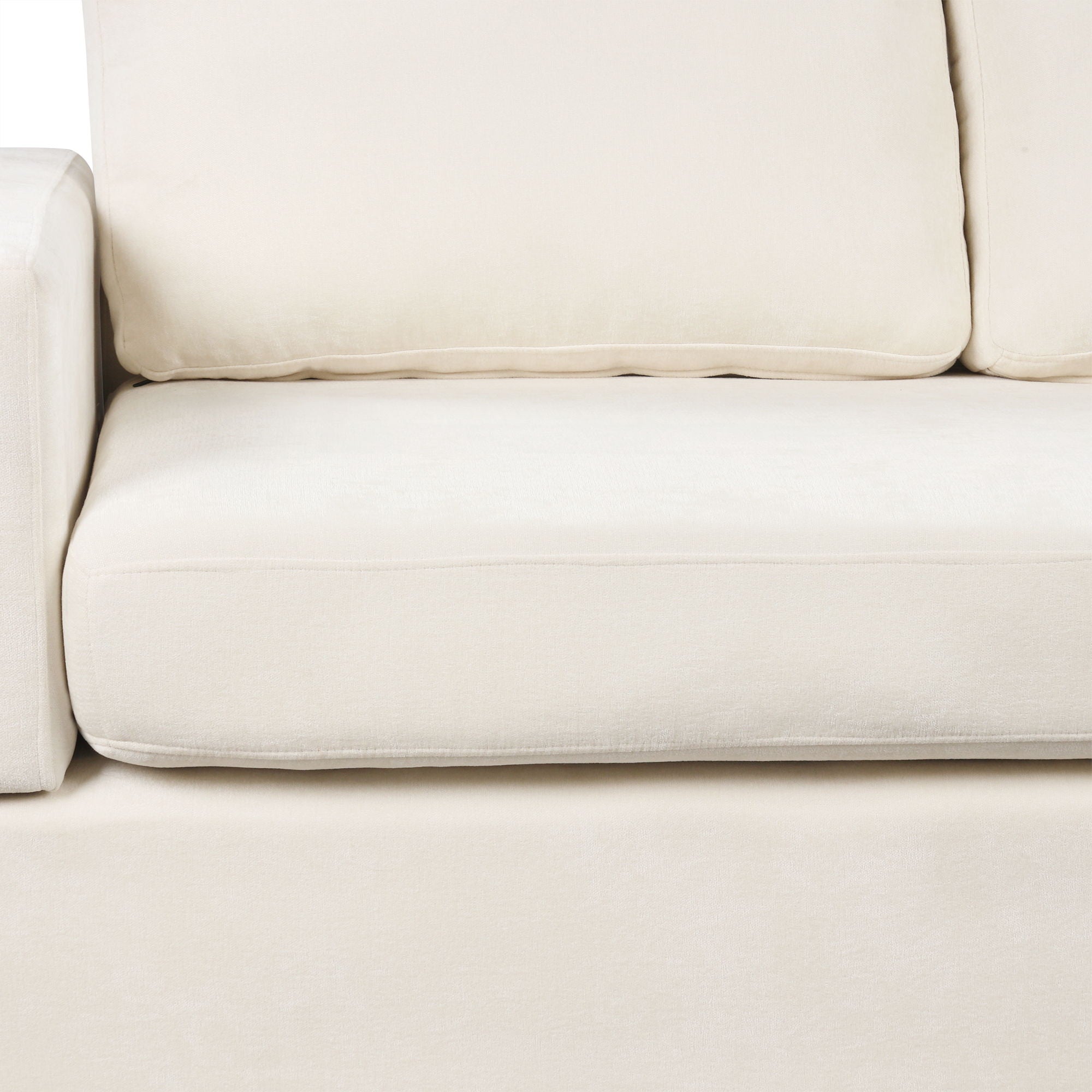 Sectional Sofa Upholstered Sofa Couch With Reversible Armrests For Living Room