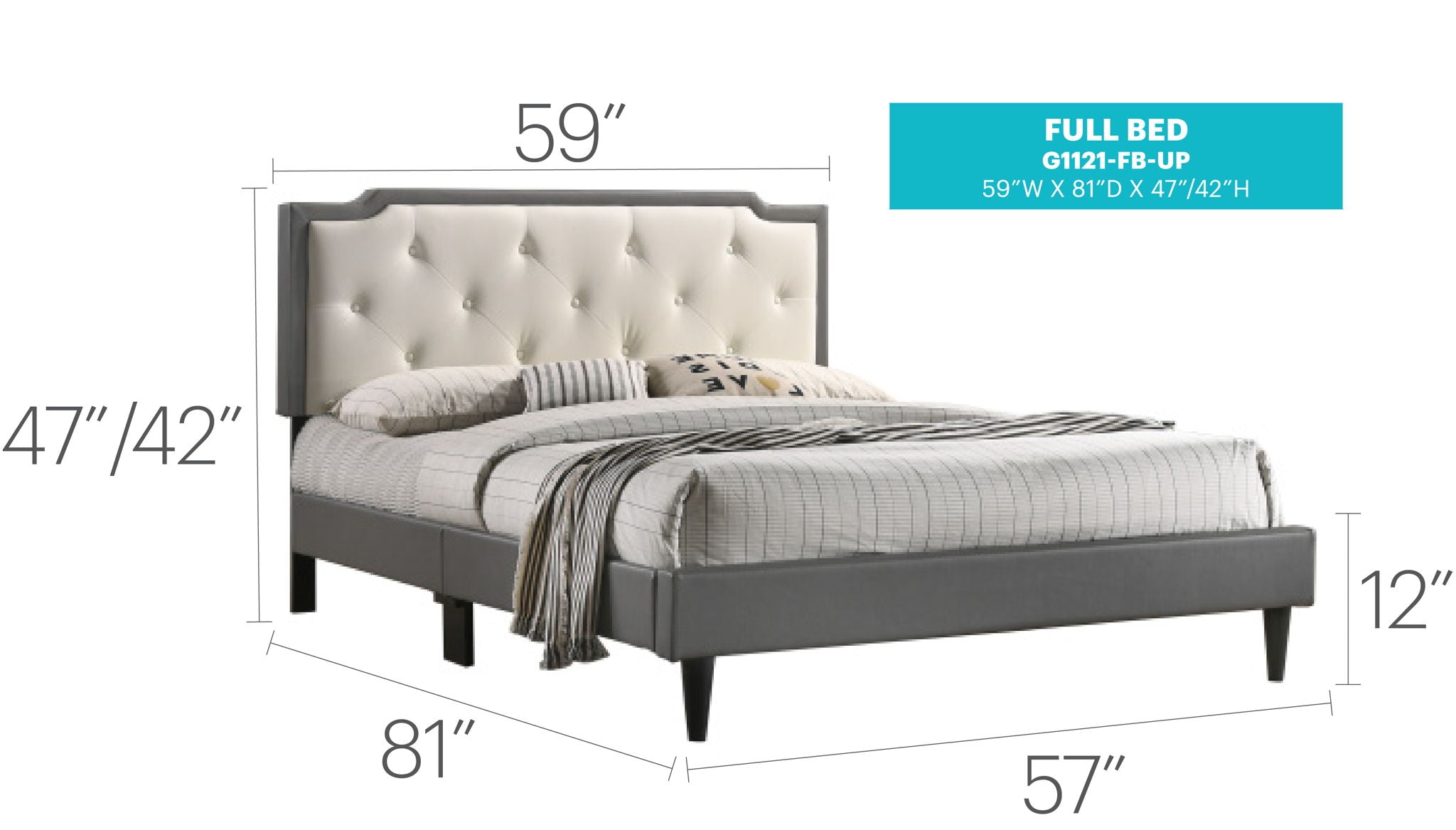 Bed (All in One Box) - Two Tone