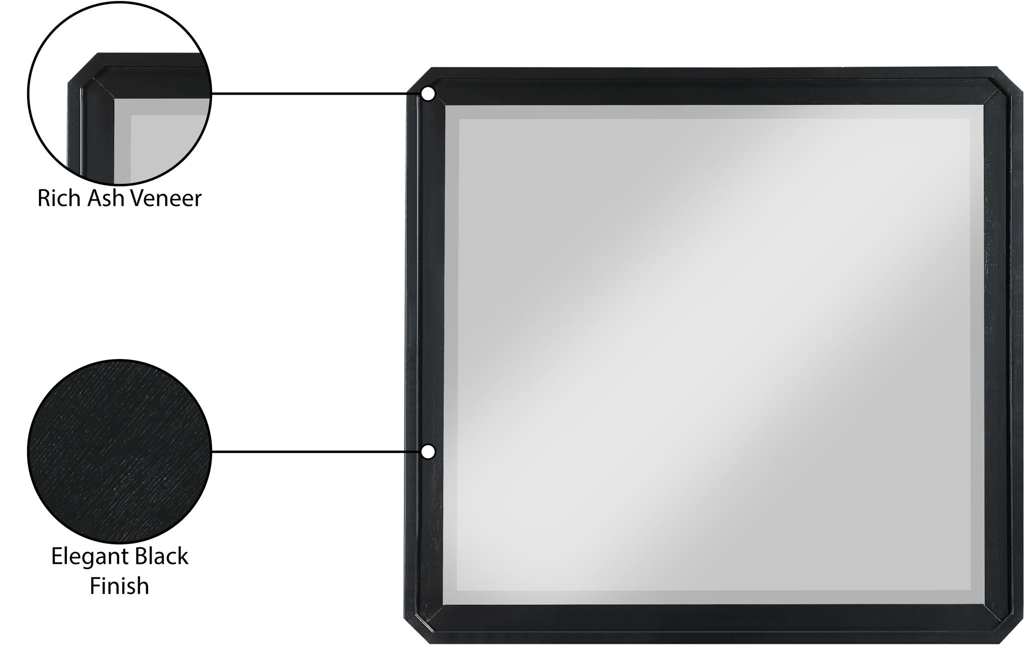 Parker - Rubberwood Mirror
