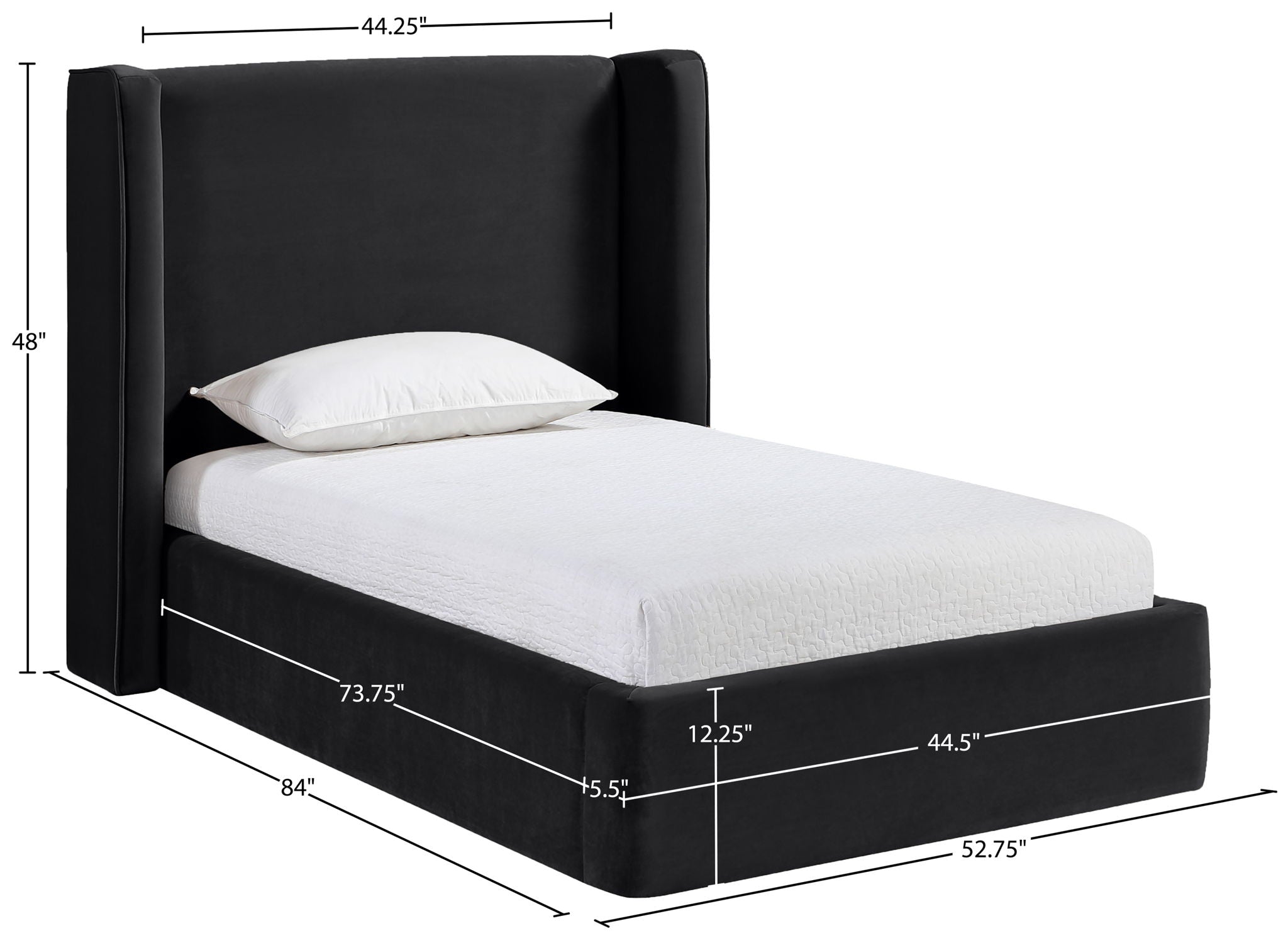 Kendall - Velvet Upholstered Bed