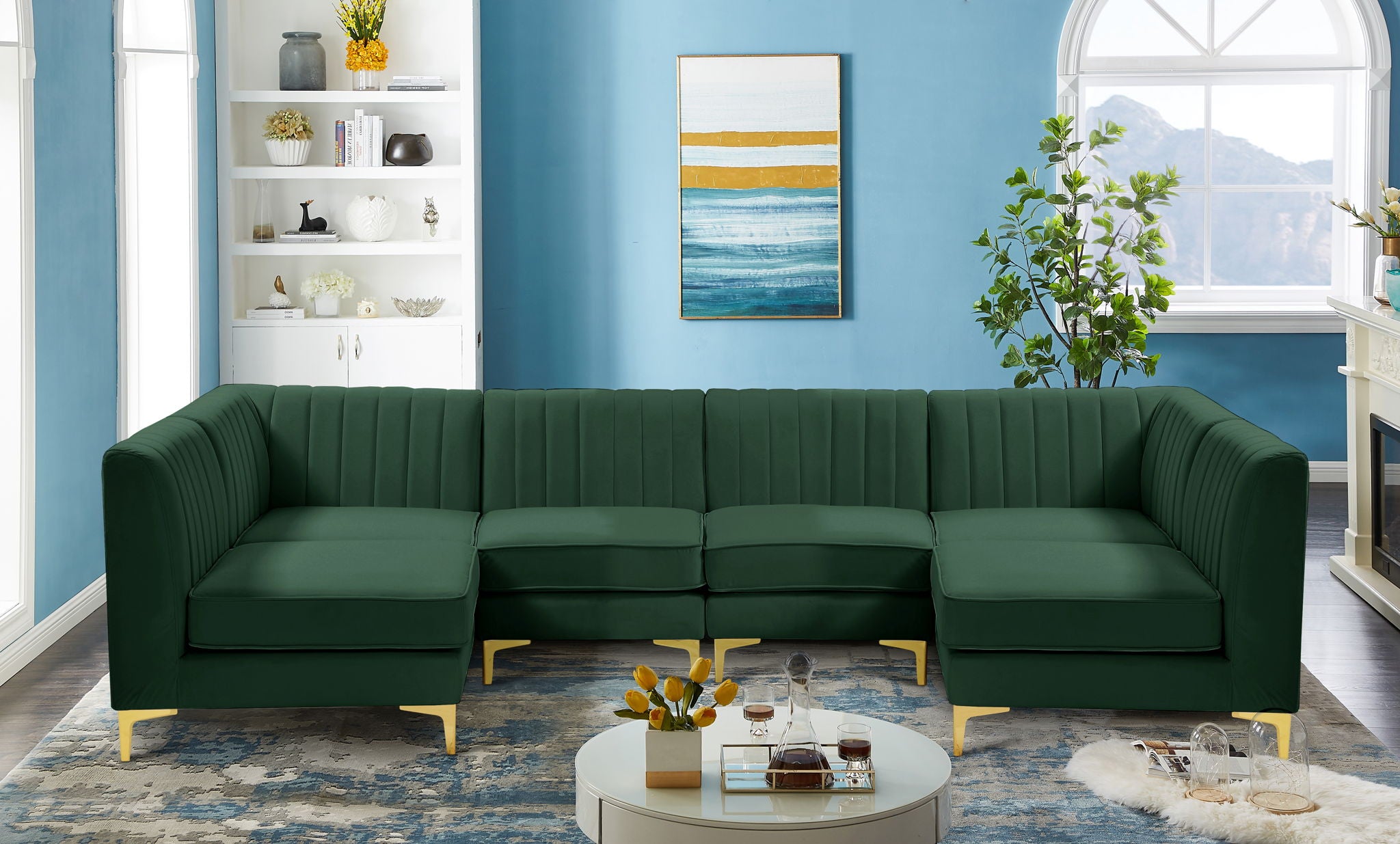 Alina - 6 Piece Modular U-Shaped Sectional