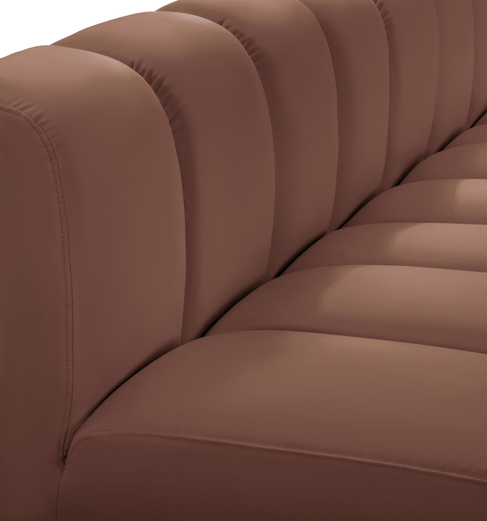 Arc - Faux Leather 4 Piece U-Shaped Modular Sofa