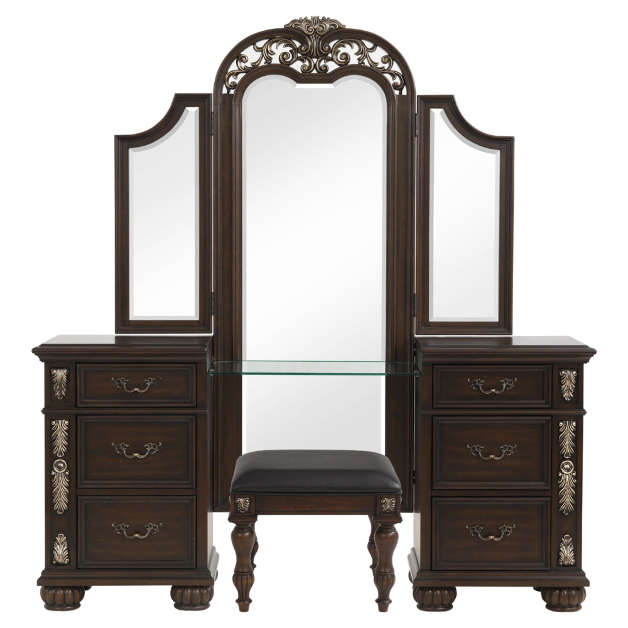 Maximus - 3 Piece Vanity Set - Madeira