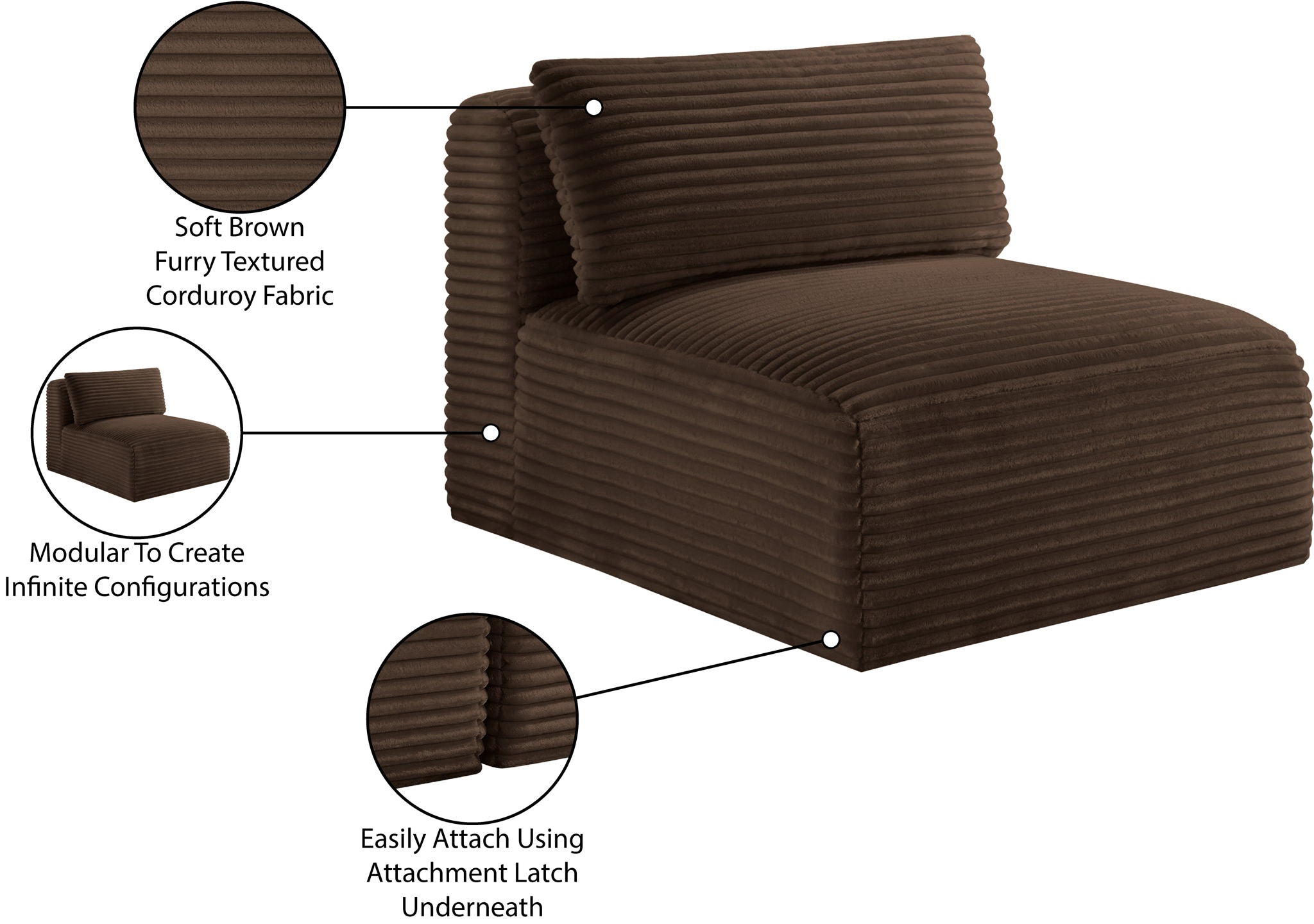 Shaggy - Armless Chair