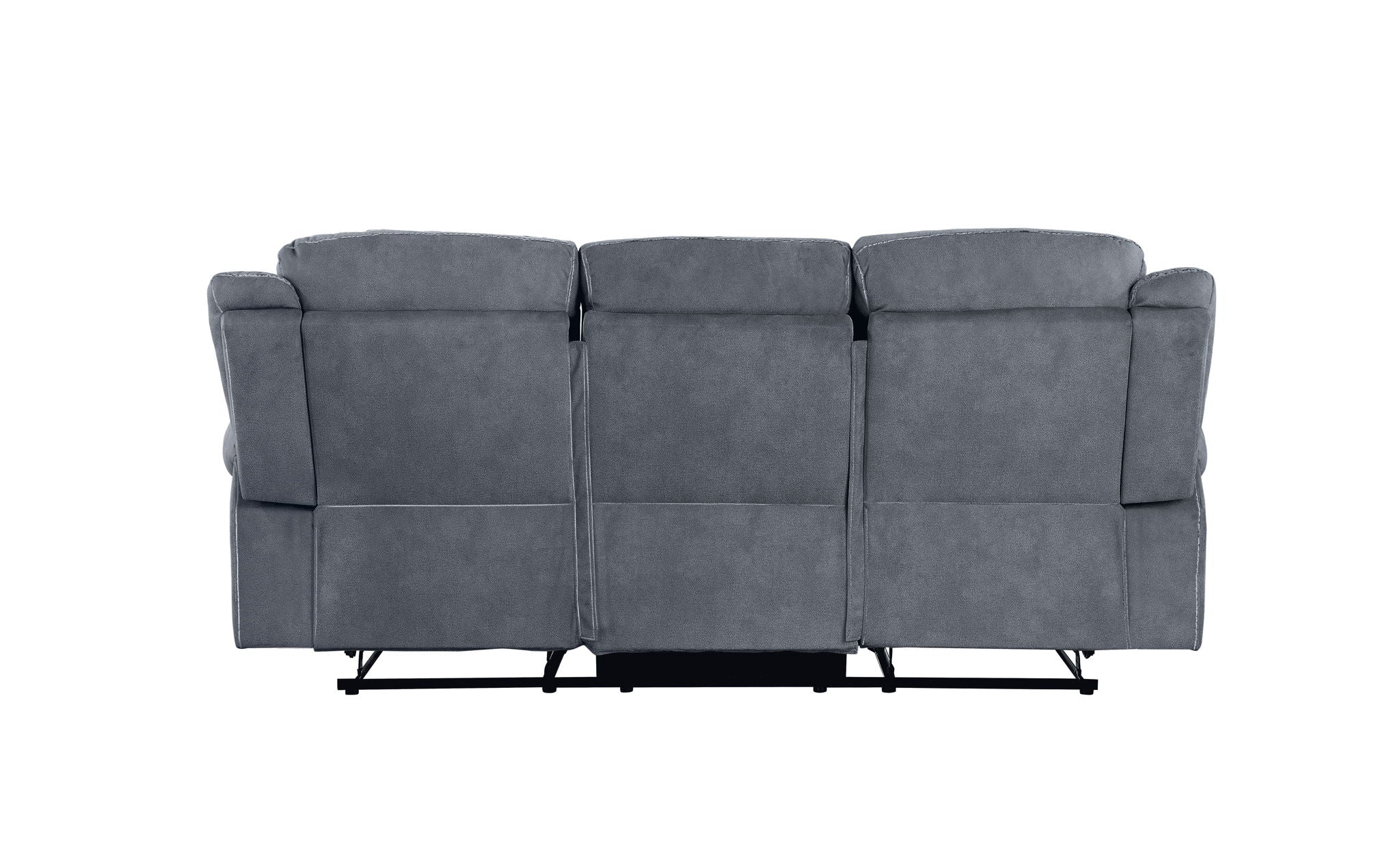 Zubaida - Two Tone Recliner Sofa With USB Port Drop Down Table