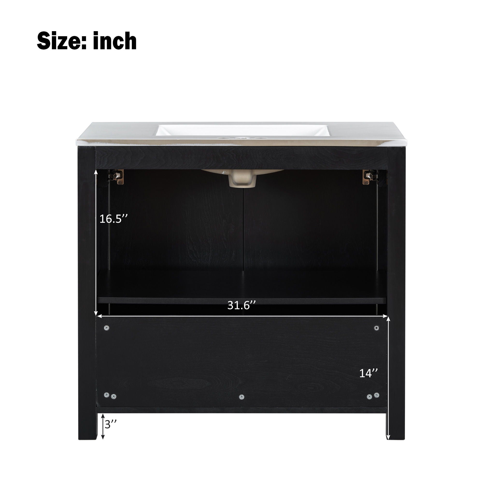 Bathroom Vanity Organizer With Sink, Combo Cabinet Set, Bathroom Storage Cabinet