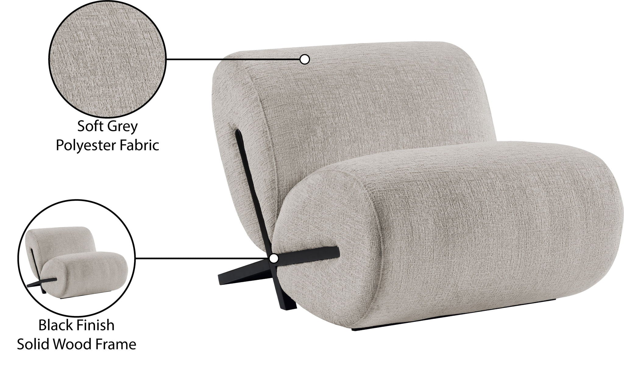 Akira - Fabric Upholstered Accent Chair