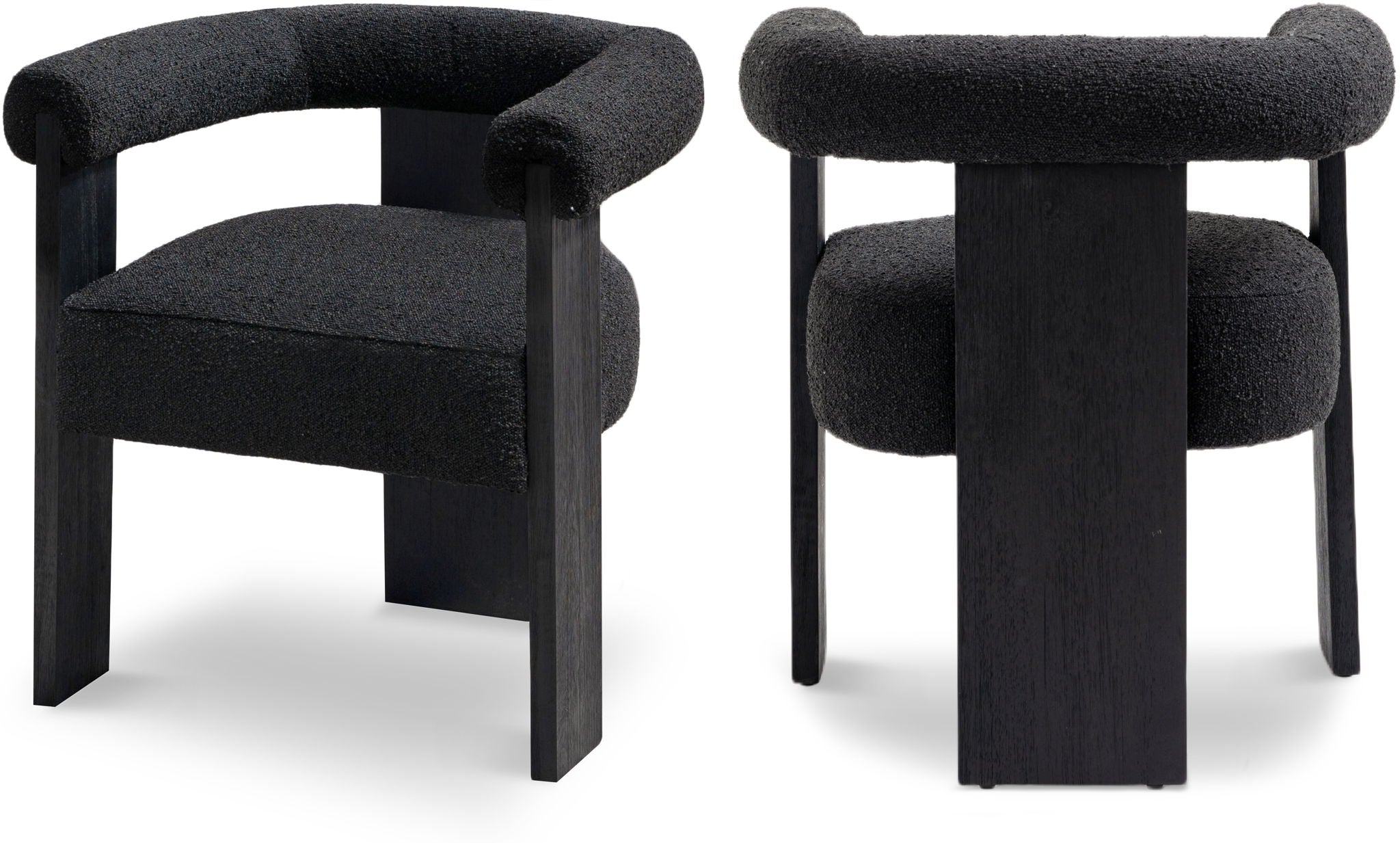 Barrel - Dining Chair - Black Legs