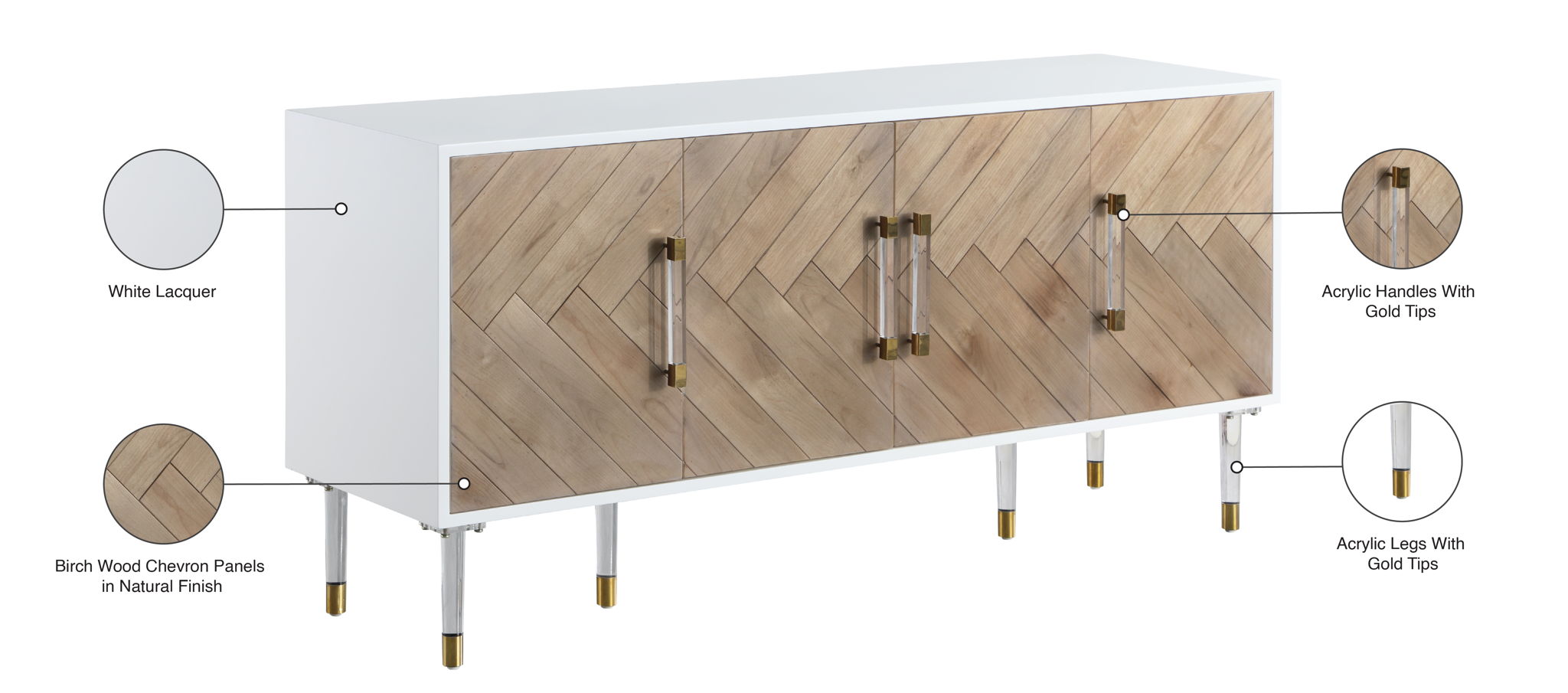 Jive - Sideboard - White Lacquer
