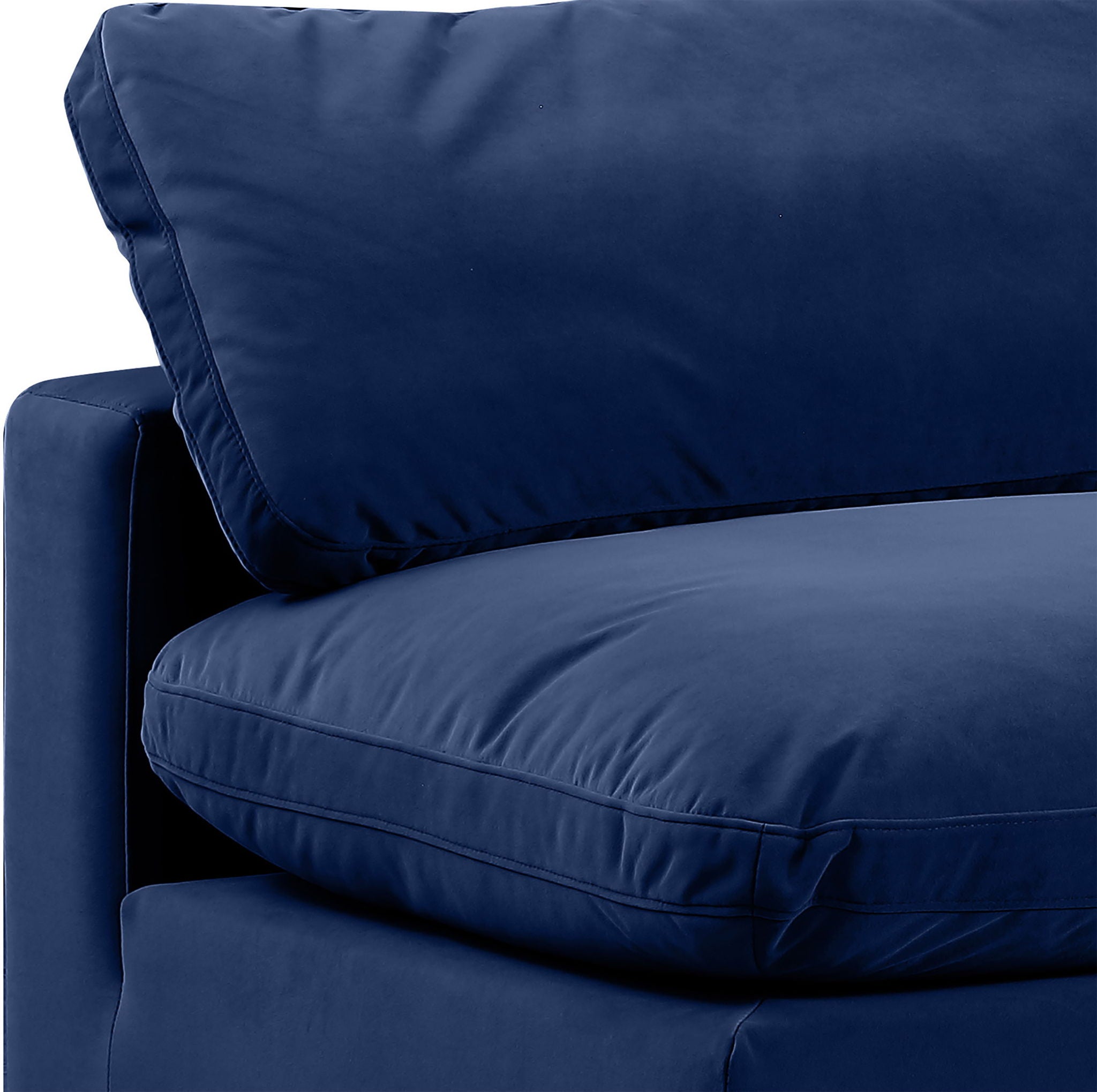 Comfy - Velvet Modular Armless Sofa 4 Seats