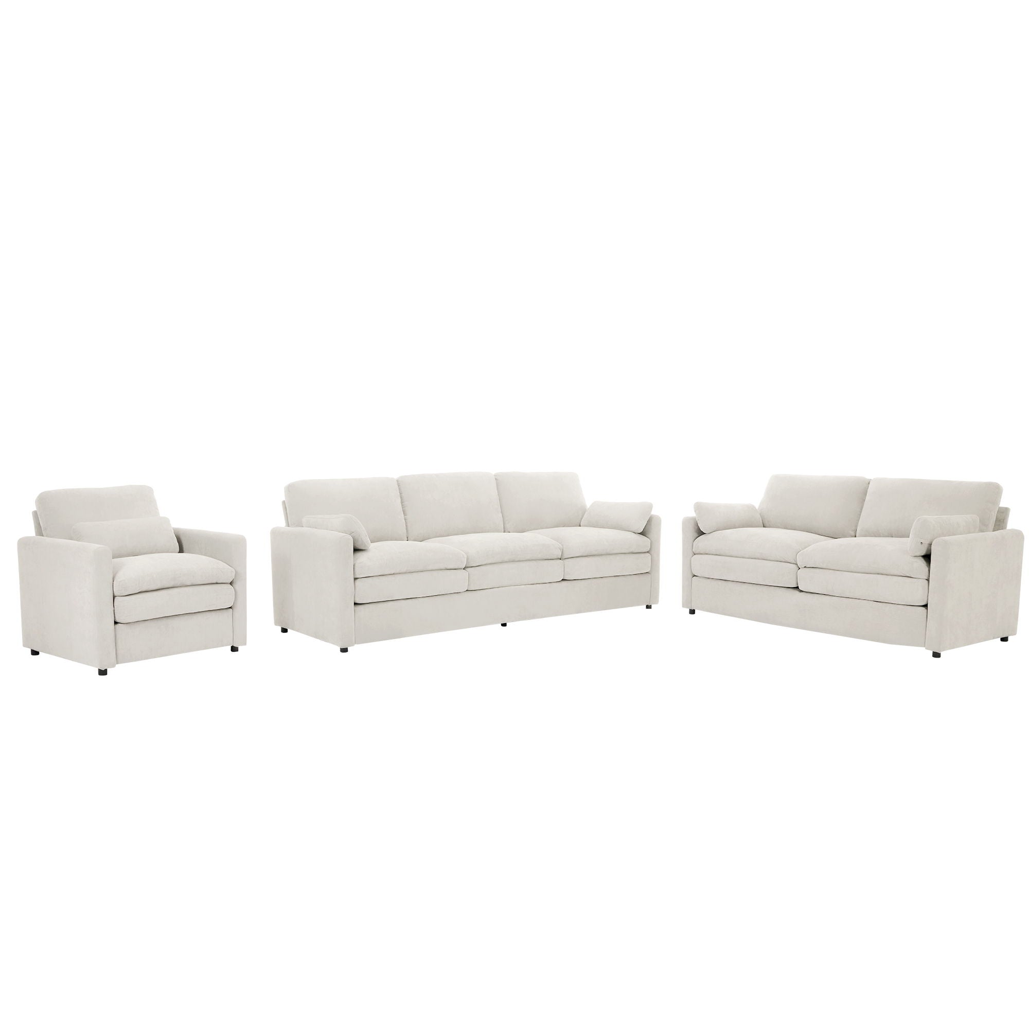 Cozy Sofa Set Oversized Comfy Cloud Sofa With Double Cushion