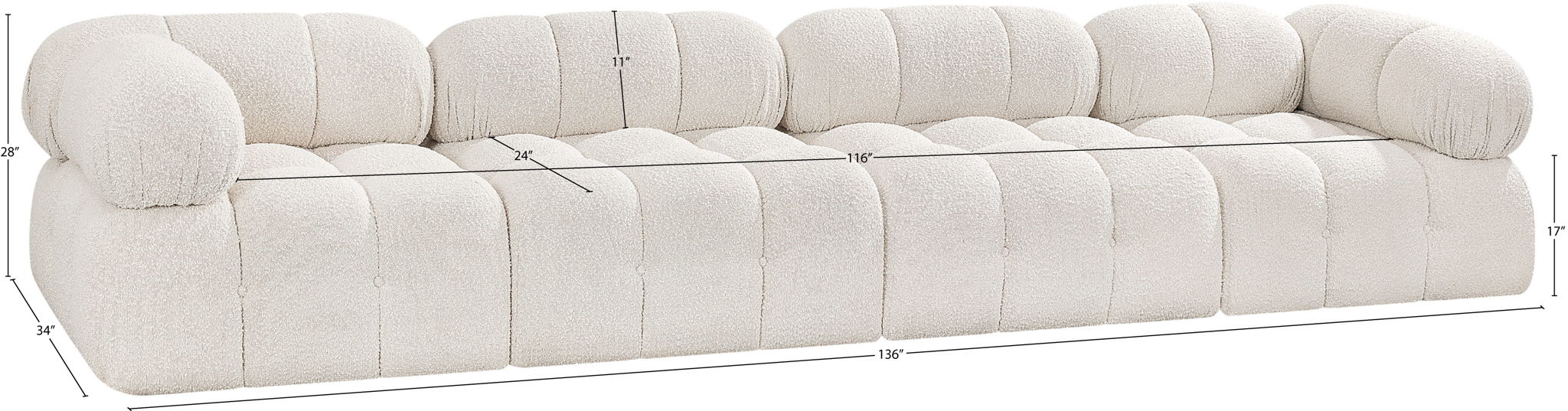 Ames - 4 Seat Modular Sofa
