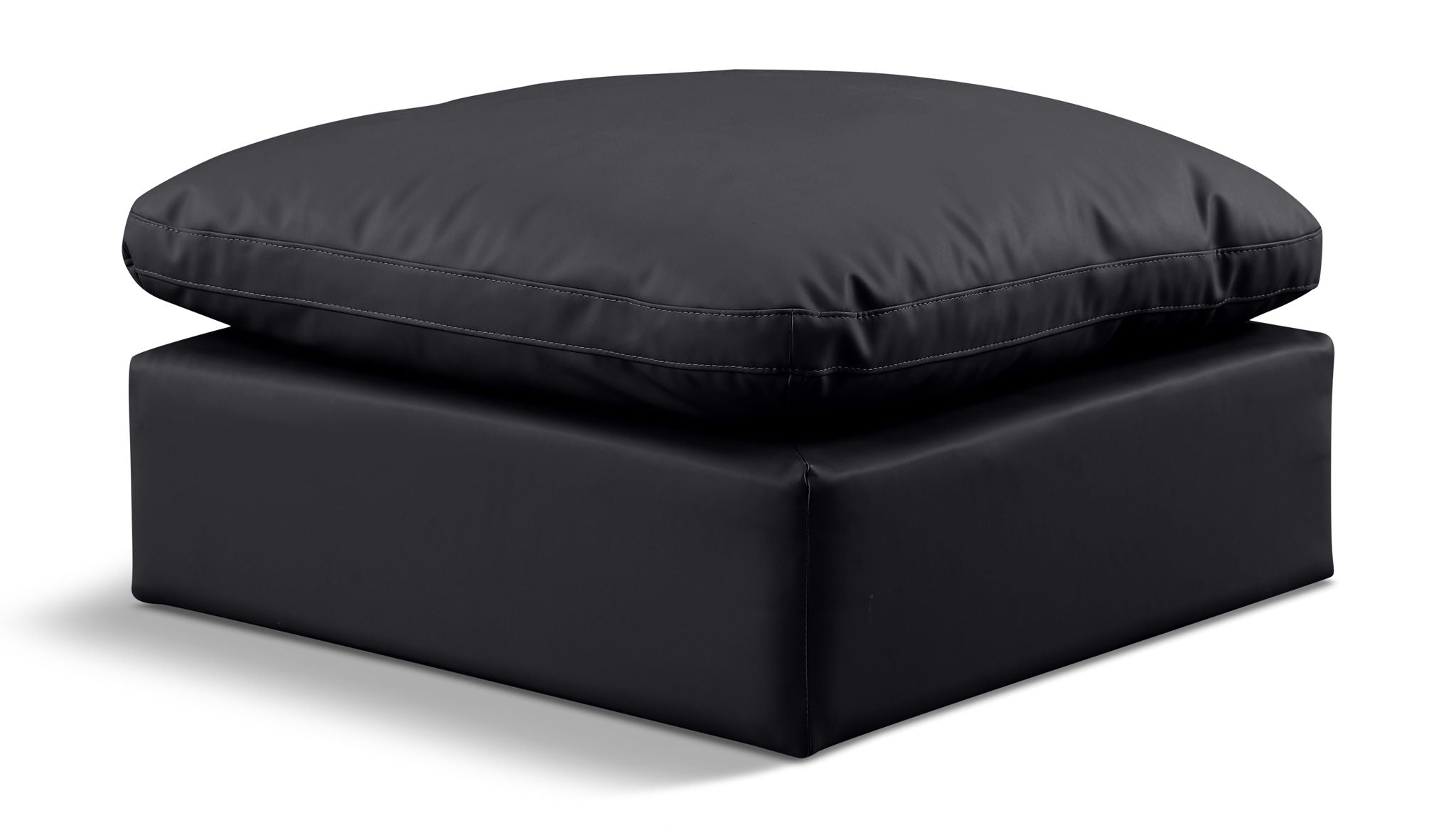 Indulge - Faux Leather Ottoman