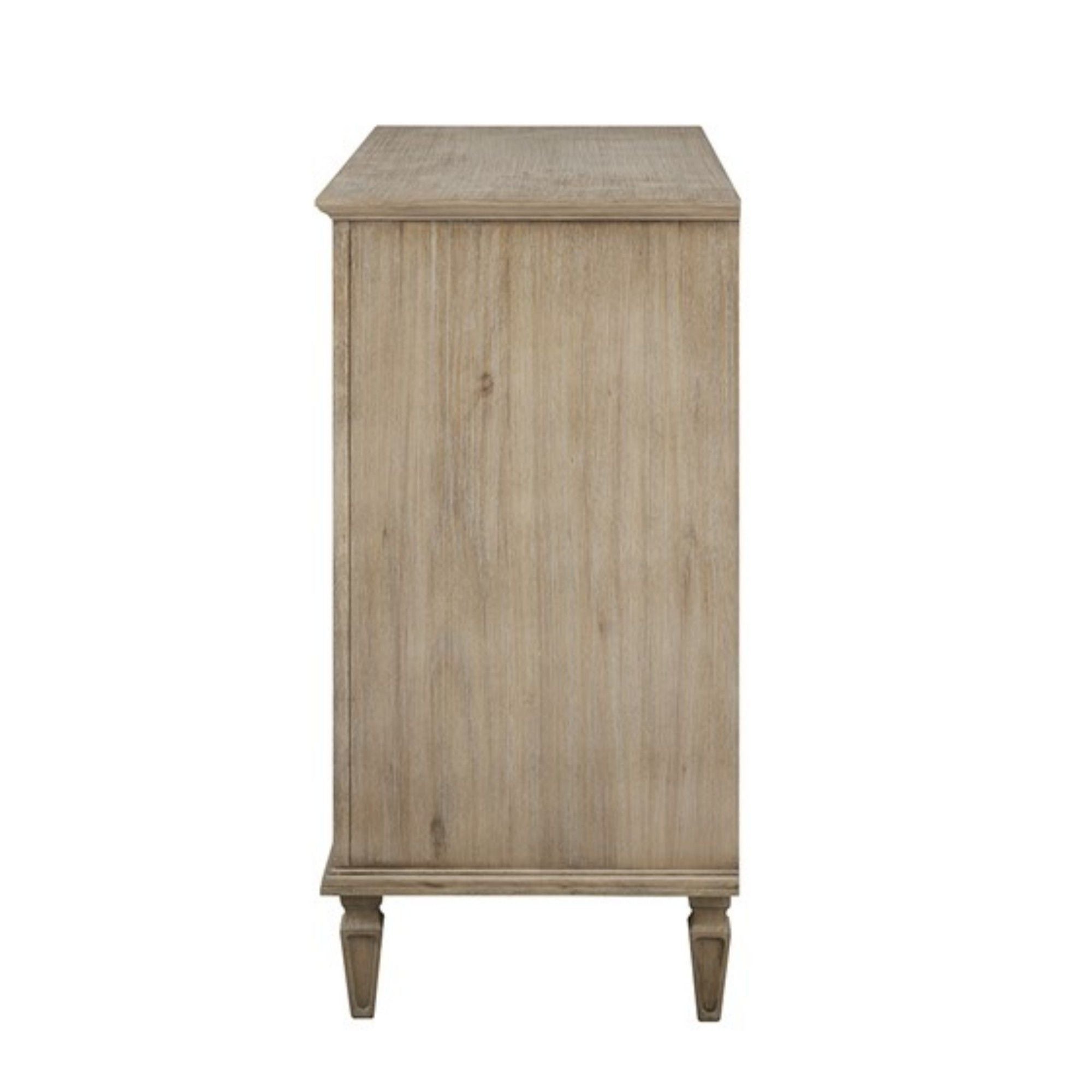 French Inspired Small Dresser - Wire Brushed Light Natural