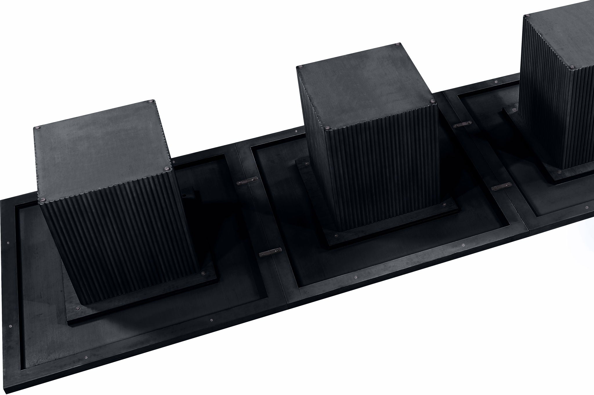 Belinda - Wood Mid-Century Modern Modular Dining Table - Black