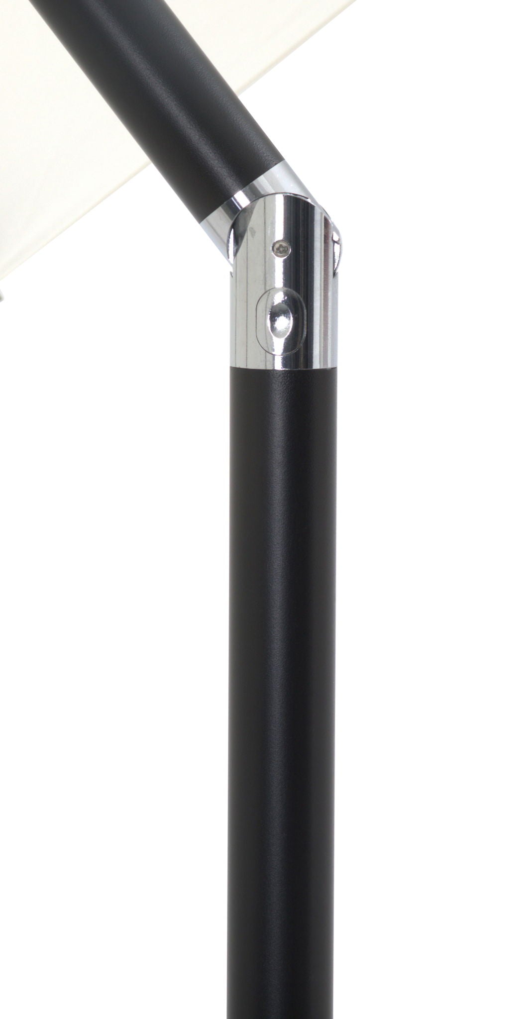 Amalfi - Aluminum Patio Umbrella - White Base / Black Pole