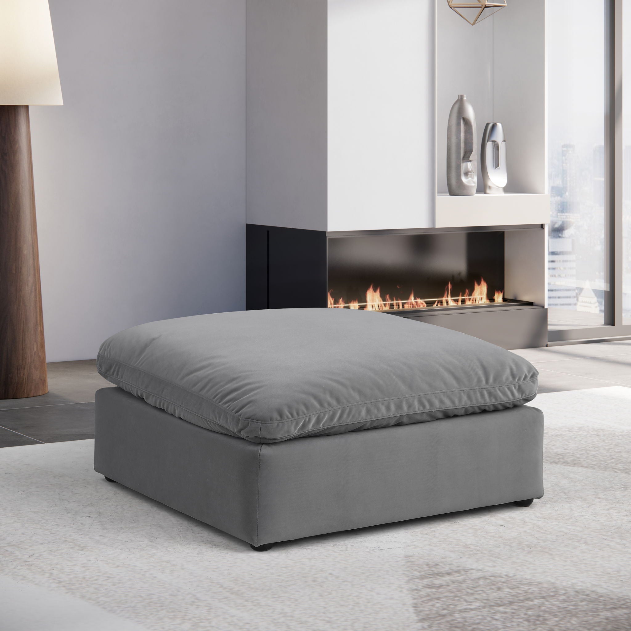 Comfy - Velvet Ottoman