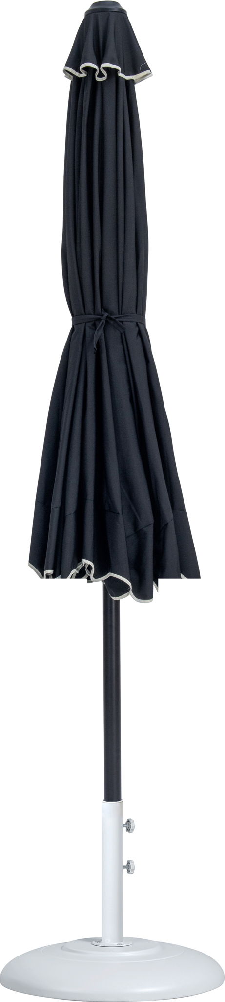 Amalfi - Patio Umbrella - White Base / Black Pole