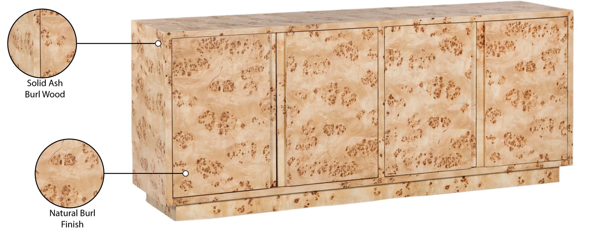 Cyrus - Wood Sideboard / Buffet - Natural