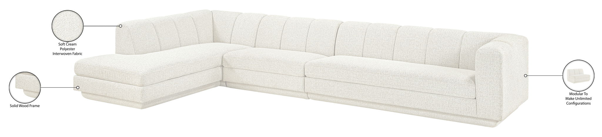 Modari - Sectional - Cream