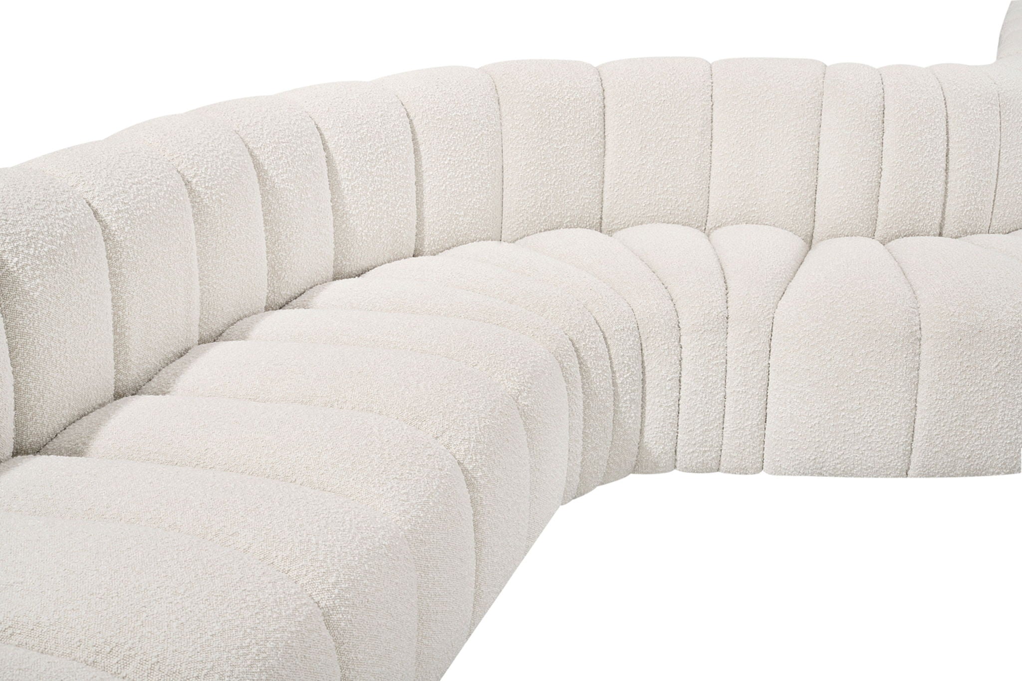 Arc - Boucle Fabric 7 Piece Modular Sofa
