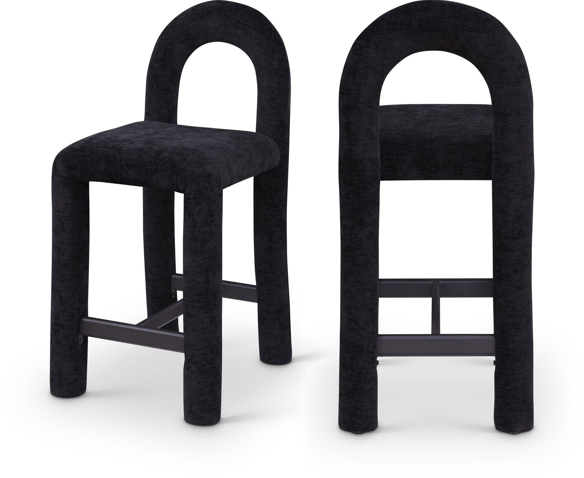 Amari - Chenille Fabric Stool