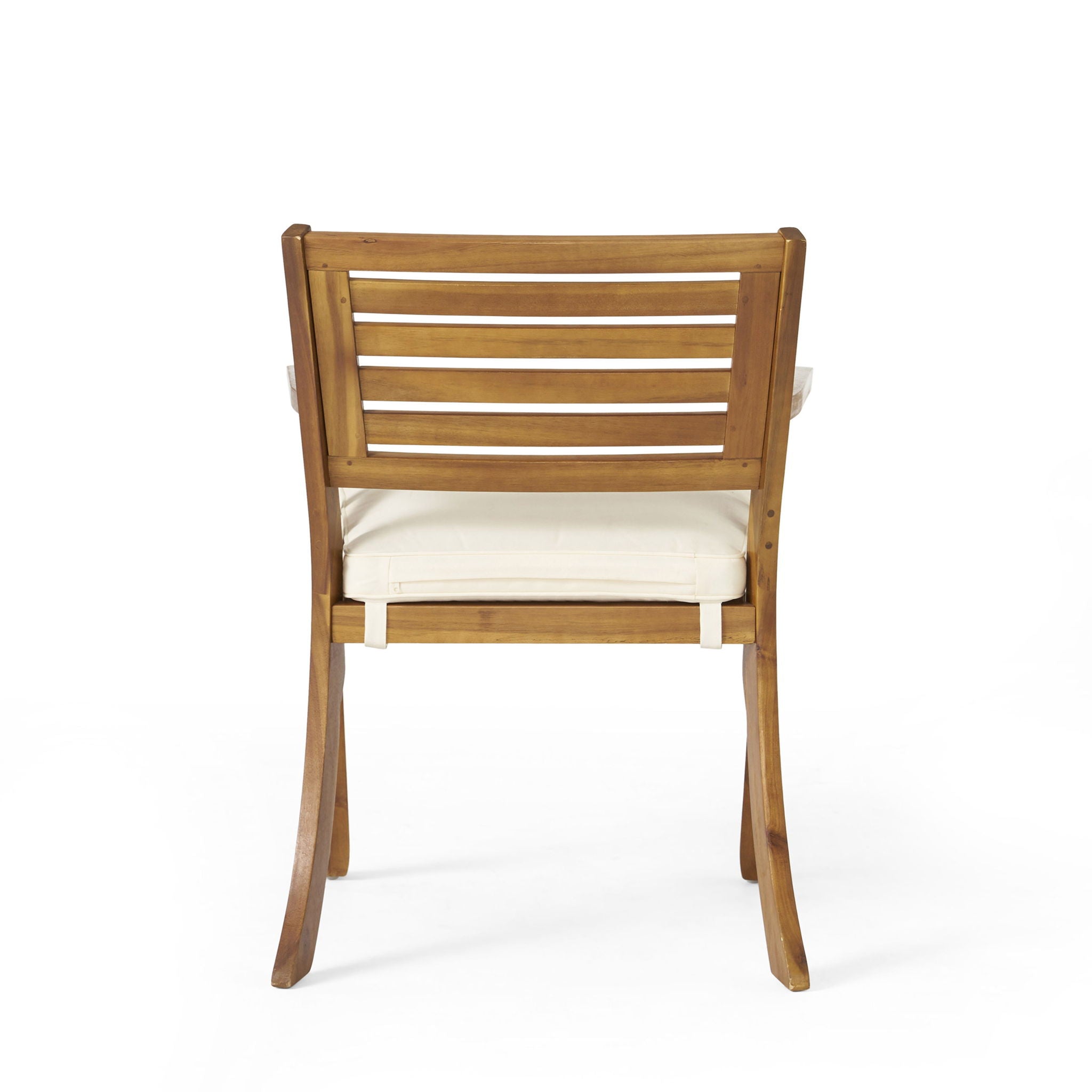 Outdoor Hermosa 5 Piece Wood Dining Set With Cushions - Teak / Beige