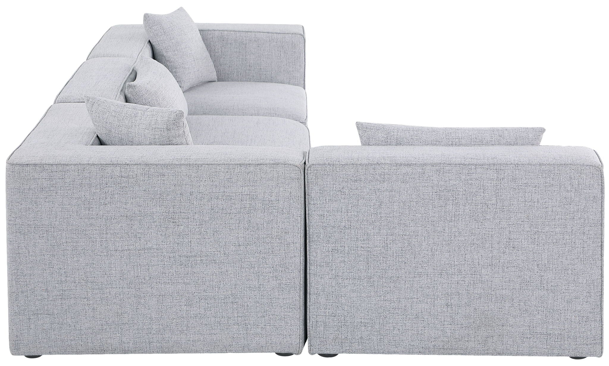 Cube - Linen 4 Piece Modular Corner Sectional