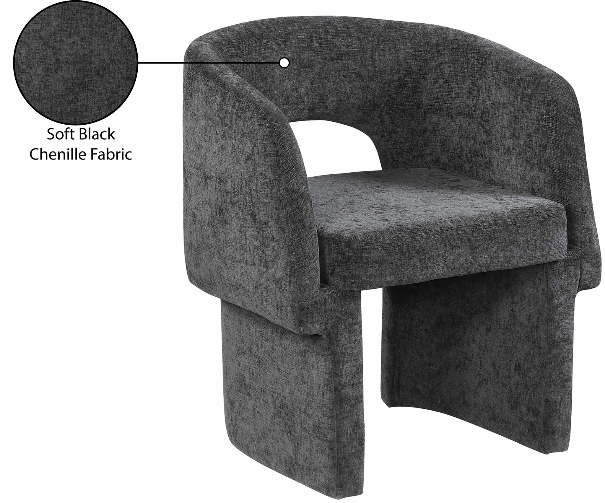 Emmet - Chenille Dining Chair / Accent Chair