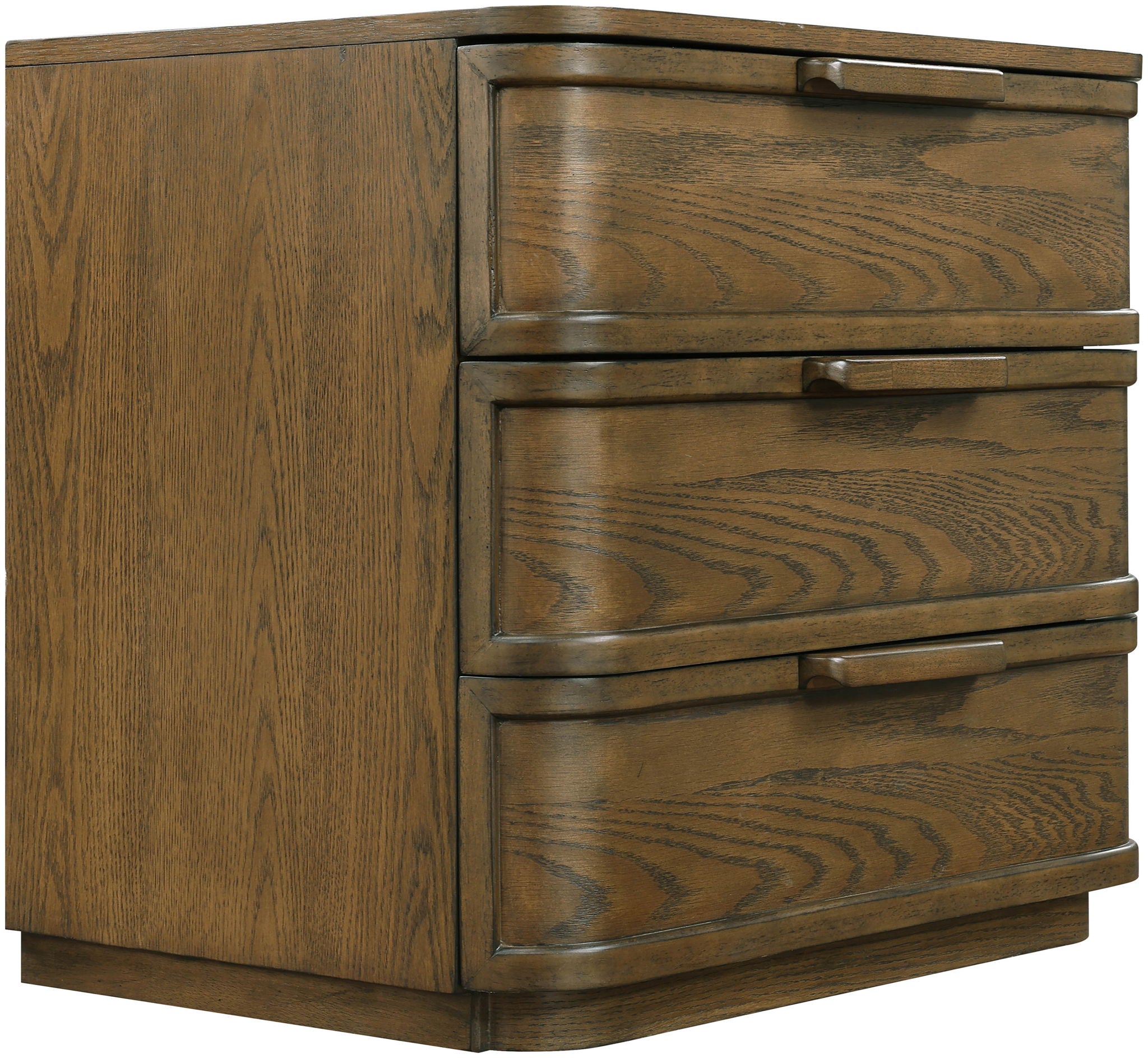 Tiberio - Oak Veneer And Solid Wood Nightstand