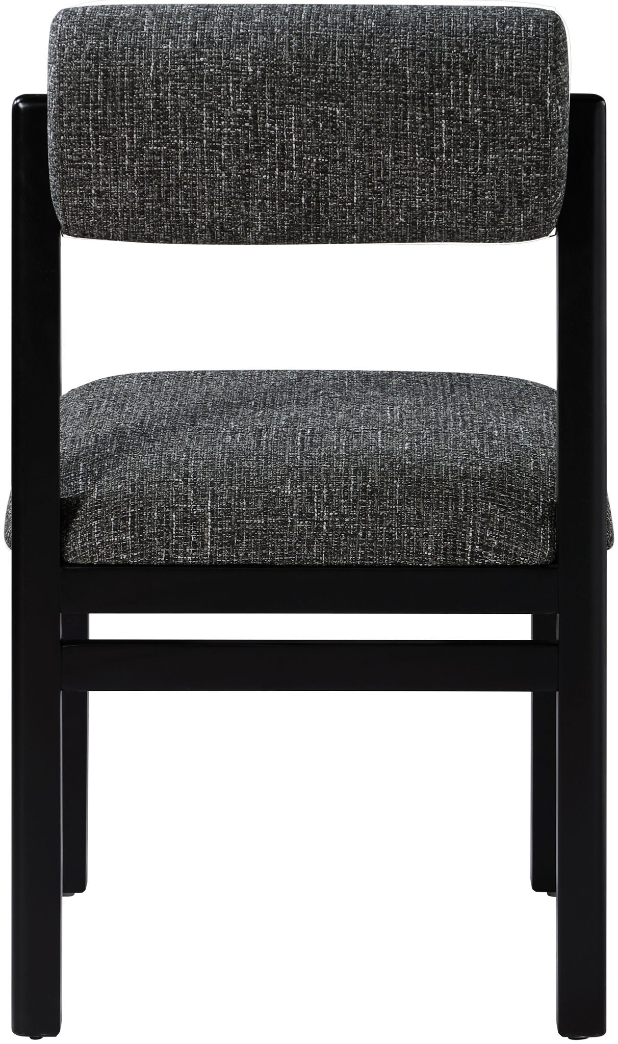 Roundhill - Fabric Dining Chair (Set of 2) - Black Frame