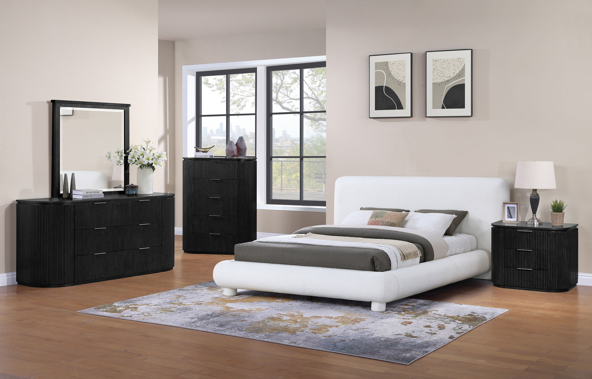 Astrid - Solid Wood And Oak Veneer Desk