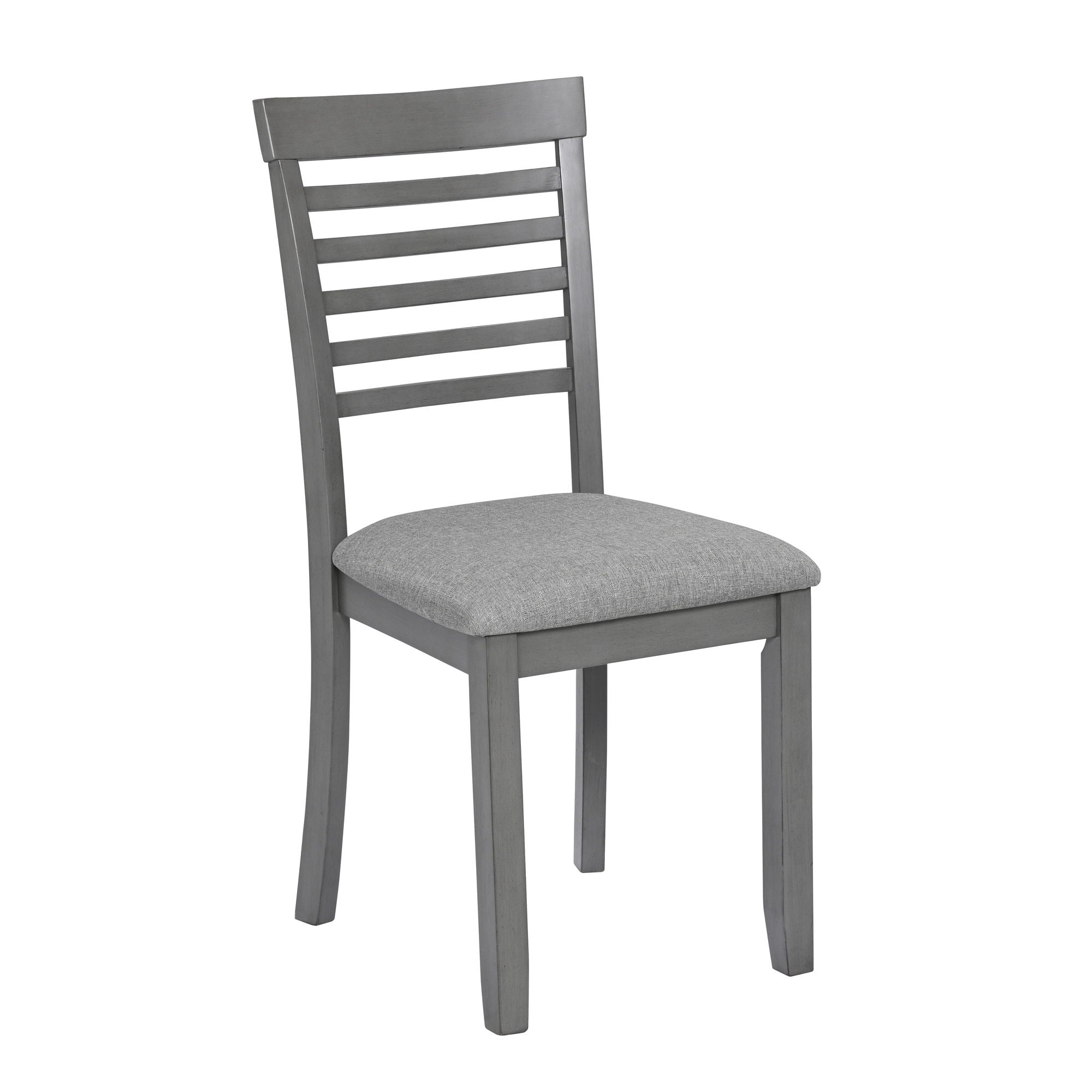 5 Pieces Modern Dining Set, Rectangular Wooden Dining Table With 4 Upholstered Chairs