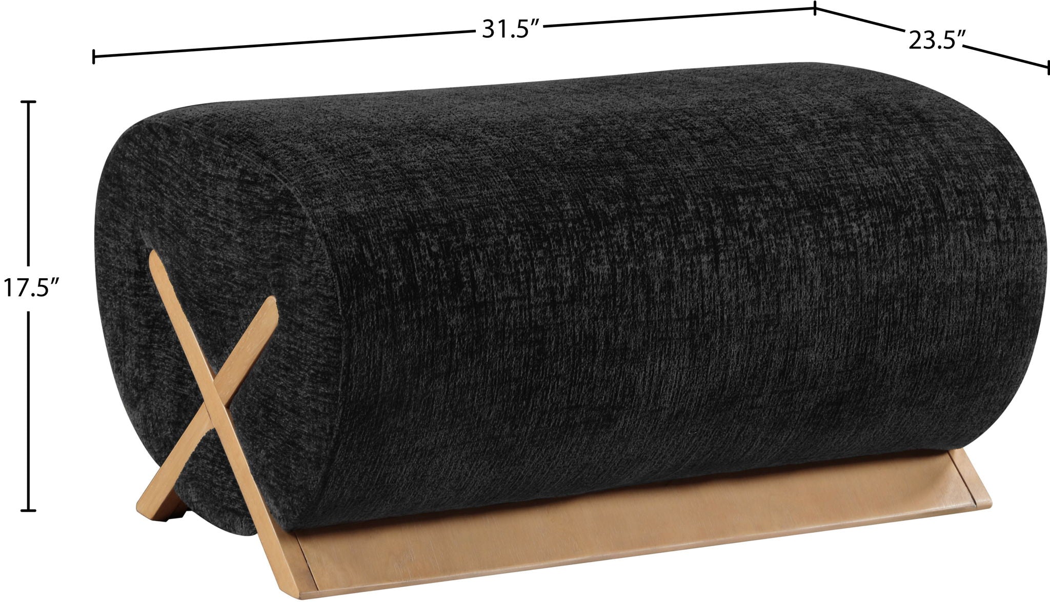 Akira - Fabric Ottoman