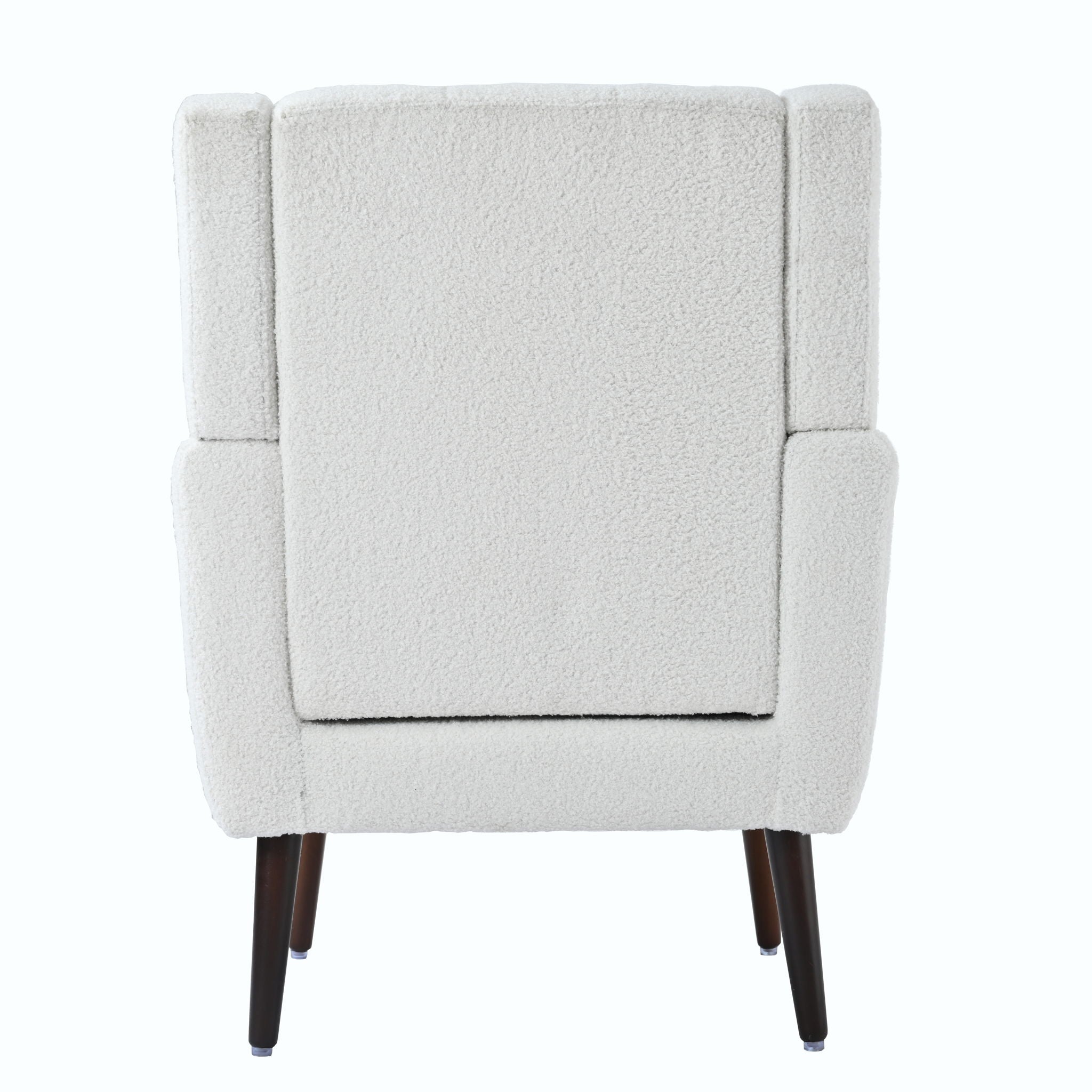 Modern Accent Chair, Arm Chairs For Living Room, Upholstered Mordern Armchair, Comfy Soft Padded Lounge Chair In Small Space, Bedroom, With Pillow, Solid Wood Leg