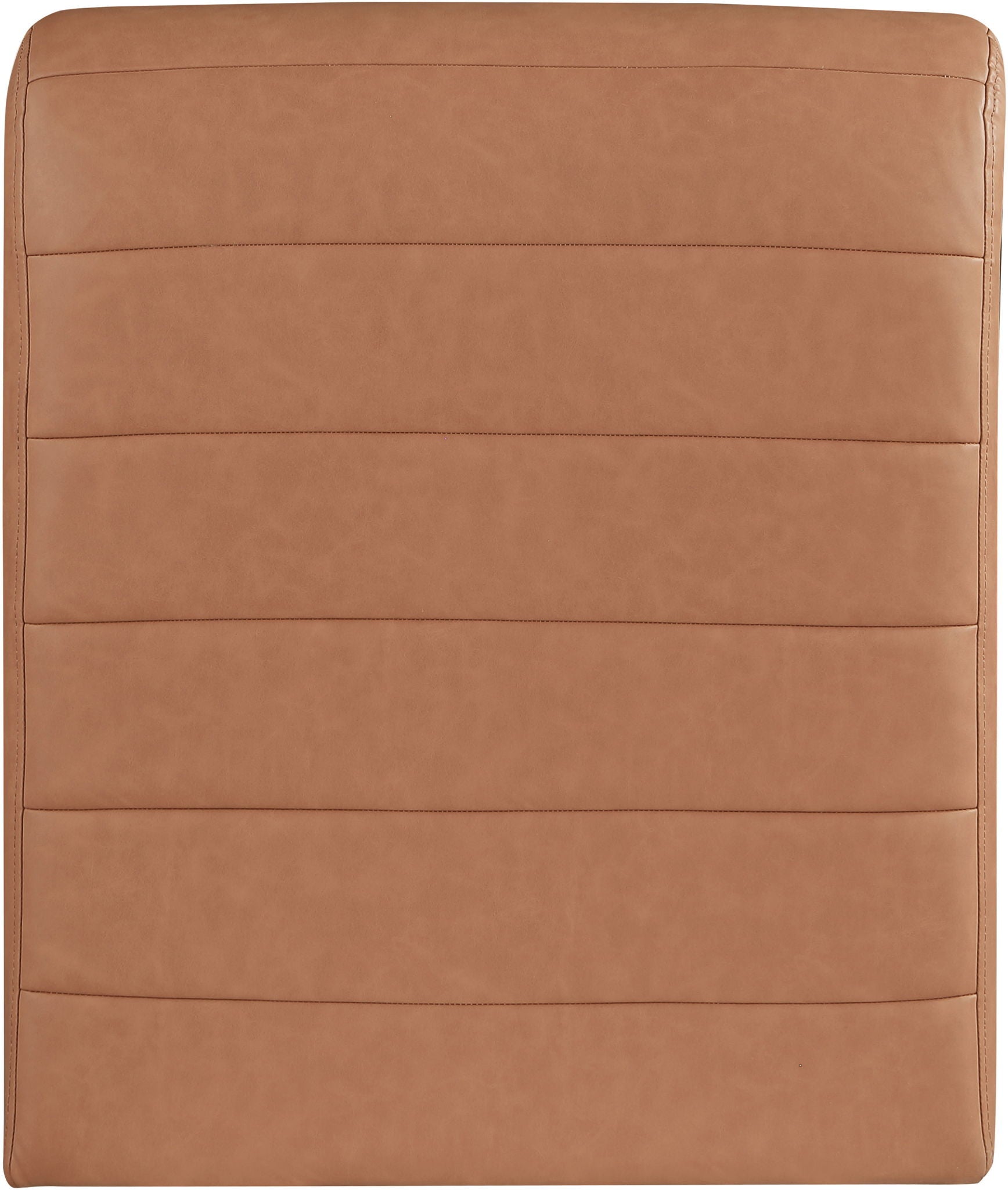 Ivy - Faux Leather Accent Chair - Cognac