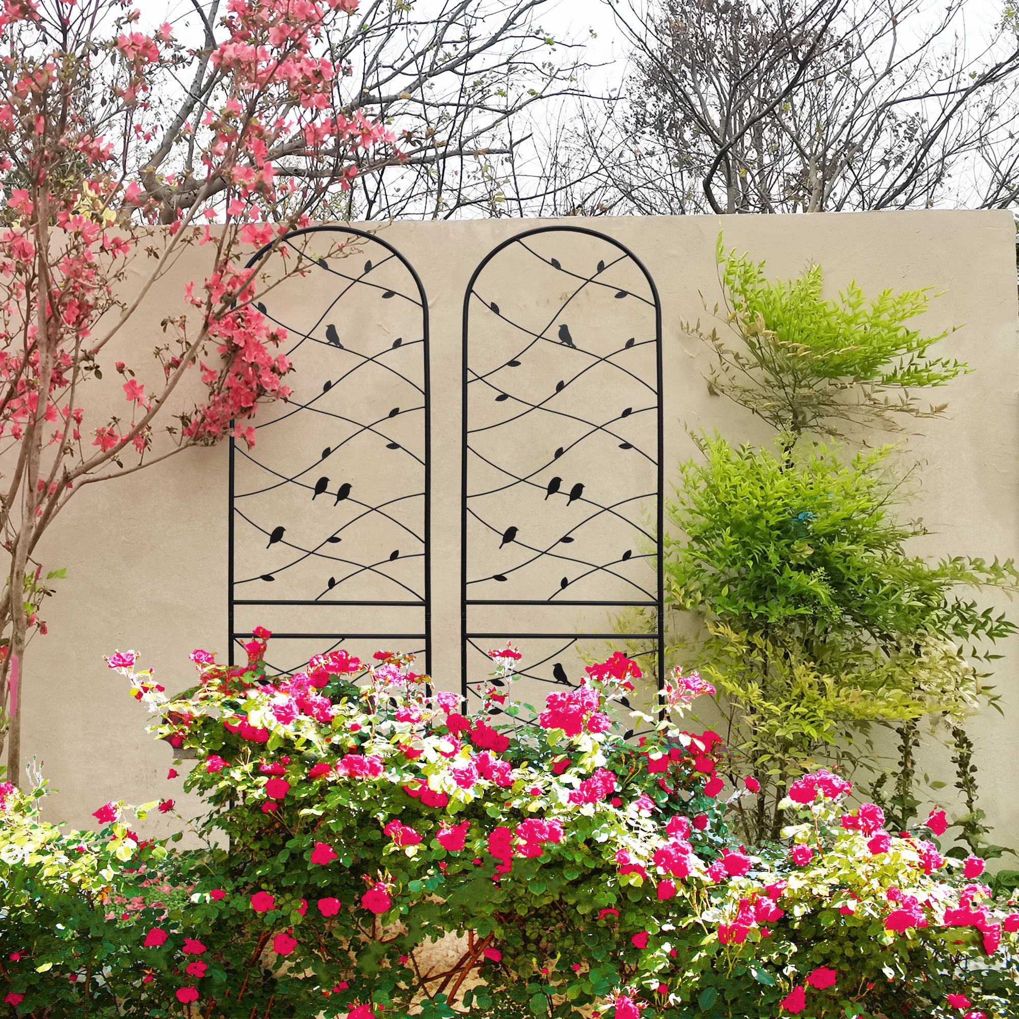 Garden Rustproof Trellis For Climbing Plants